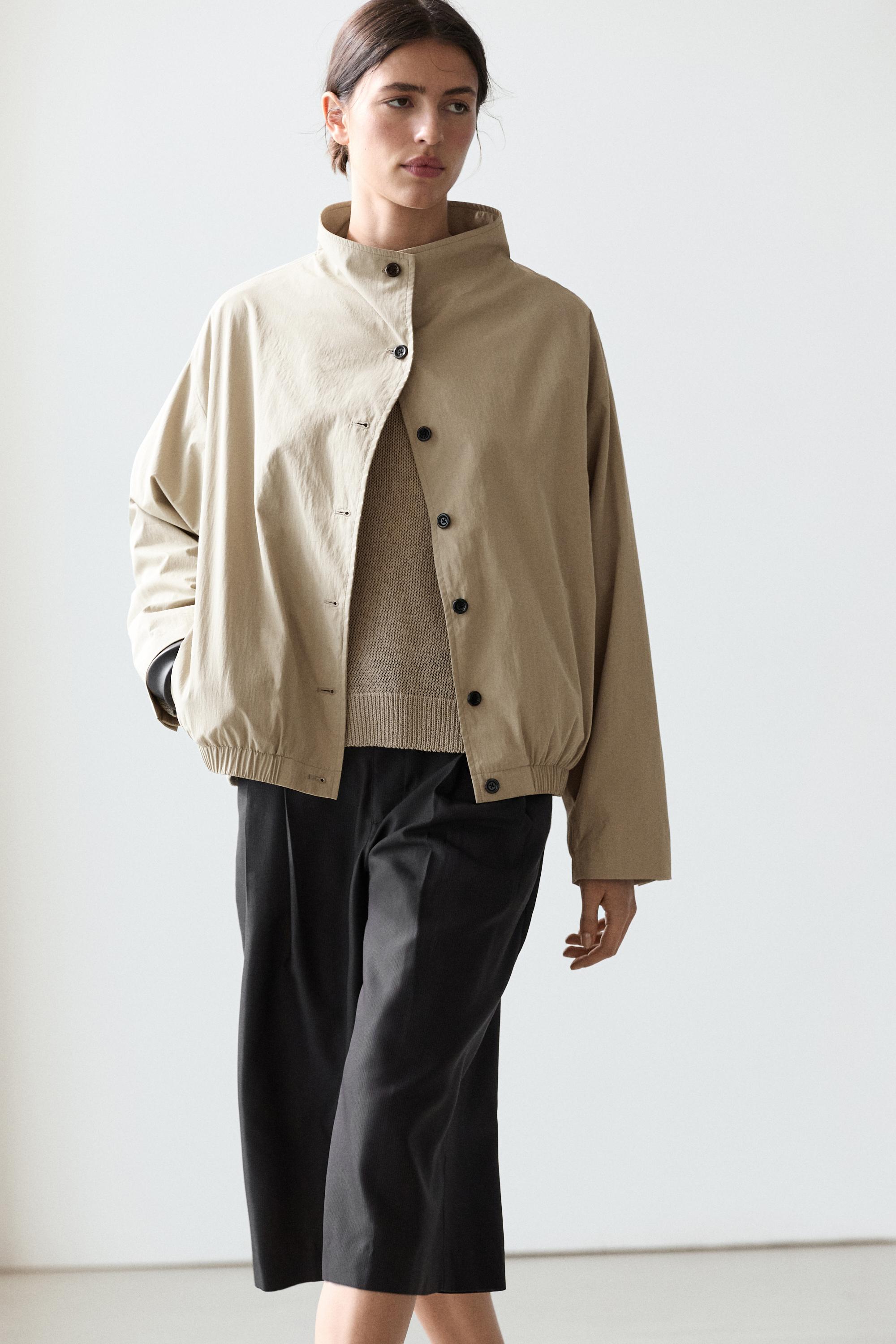 Giacca bomber collo a camino