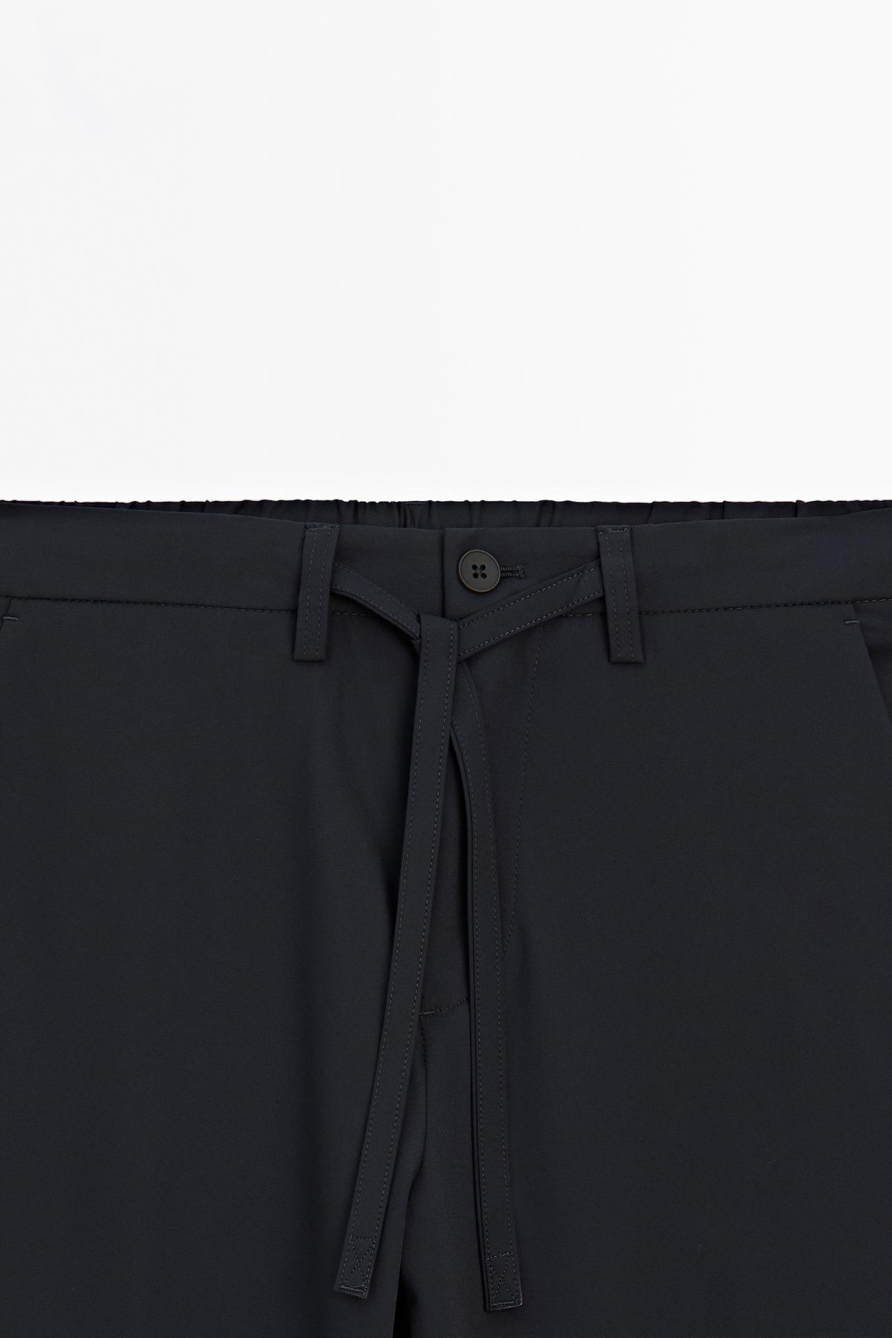 Regular-fit technical trousers — NAVY BLUE