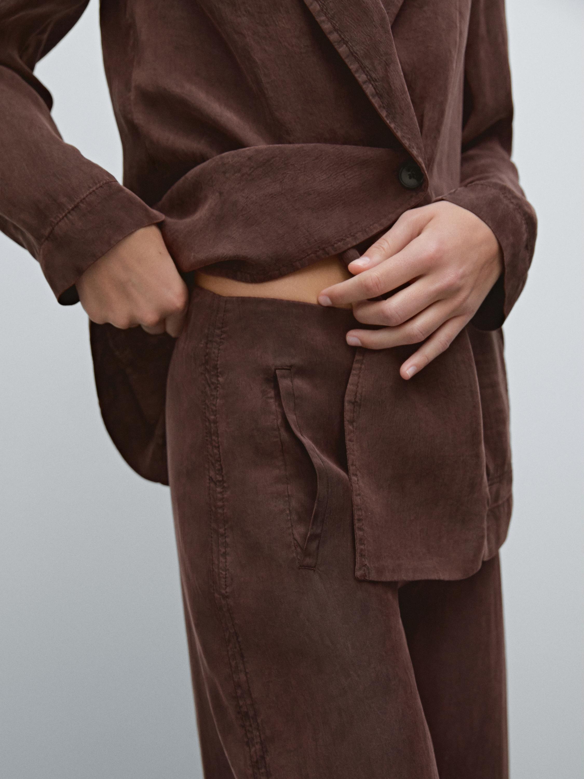 Flowing barrel fit co-ord trousers