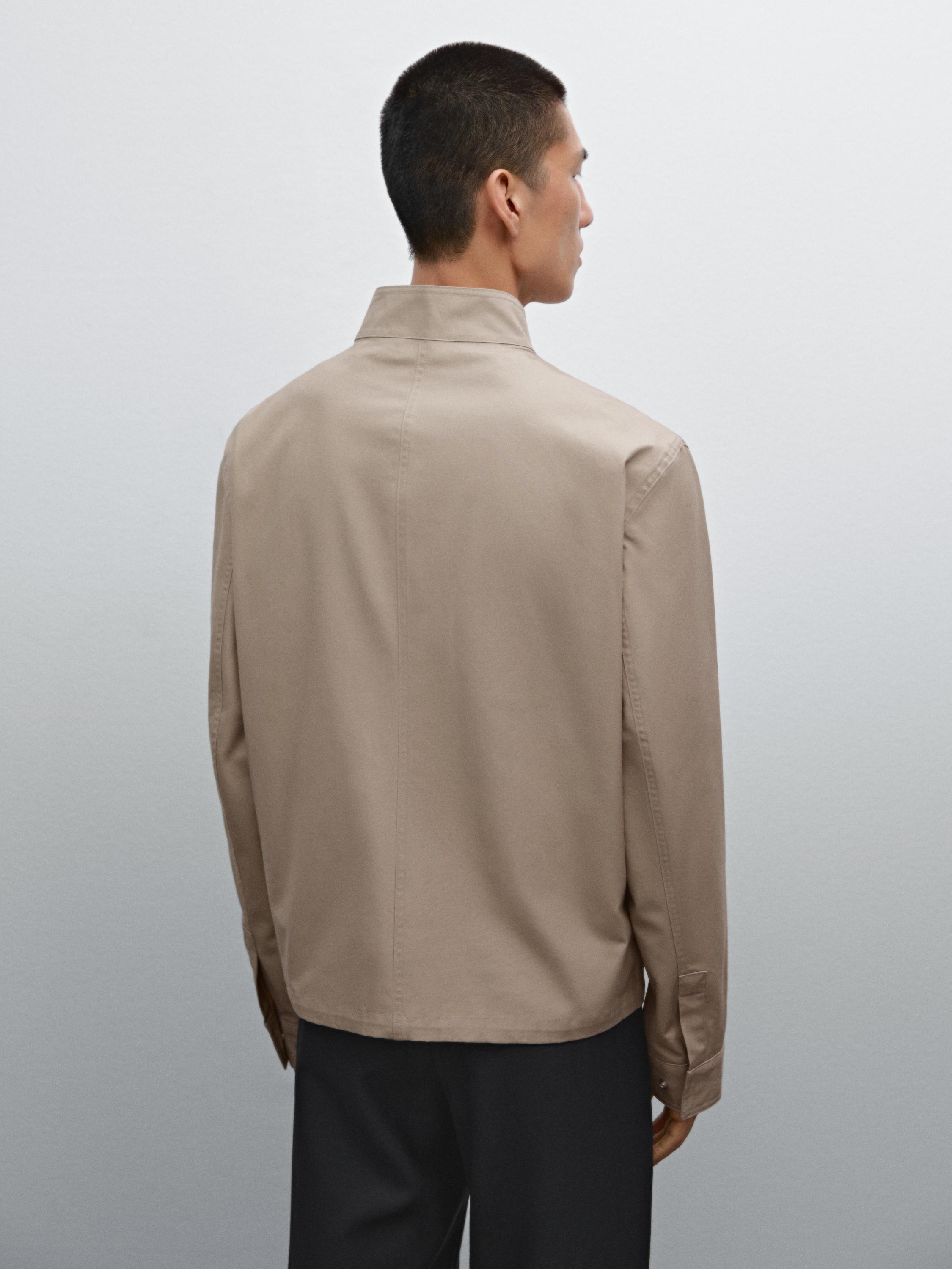 100% cotton zip-up jacket