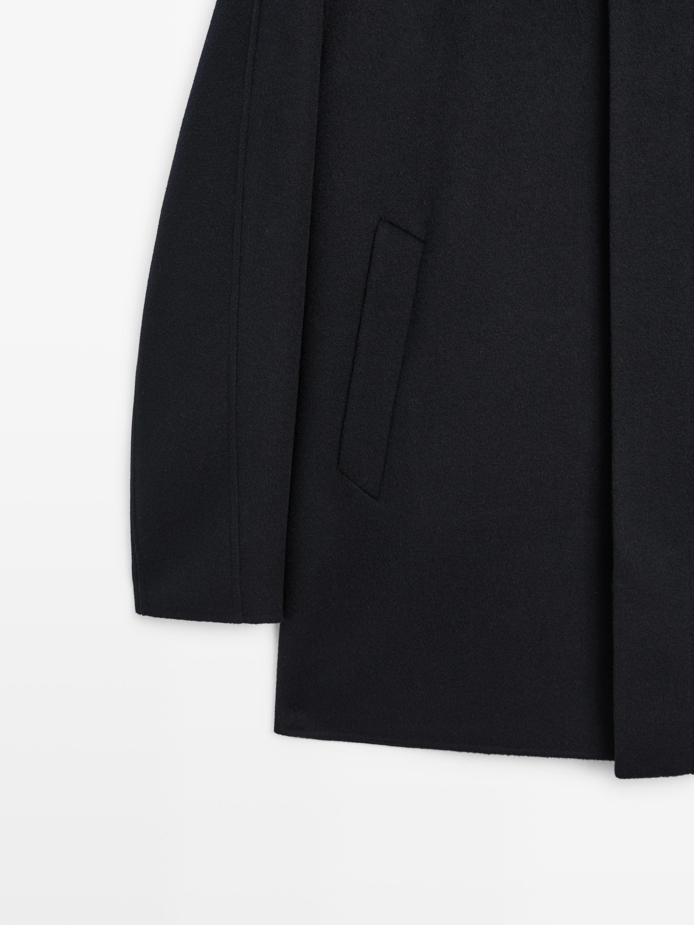 Short wool blend coat