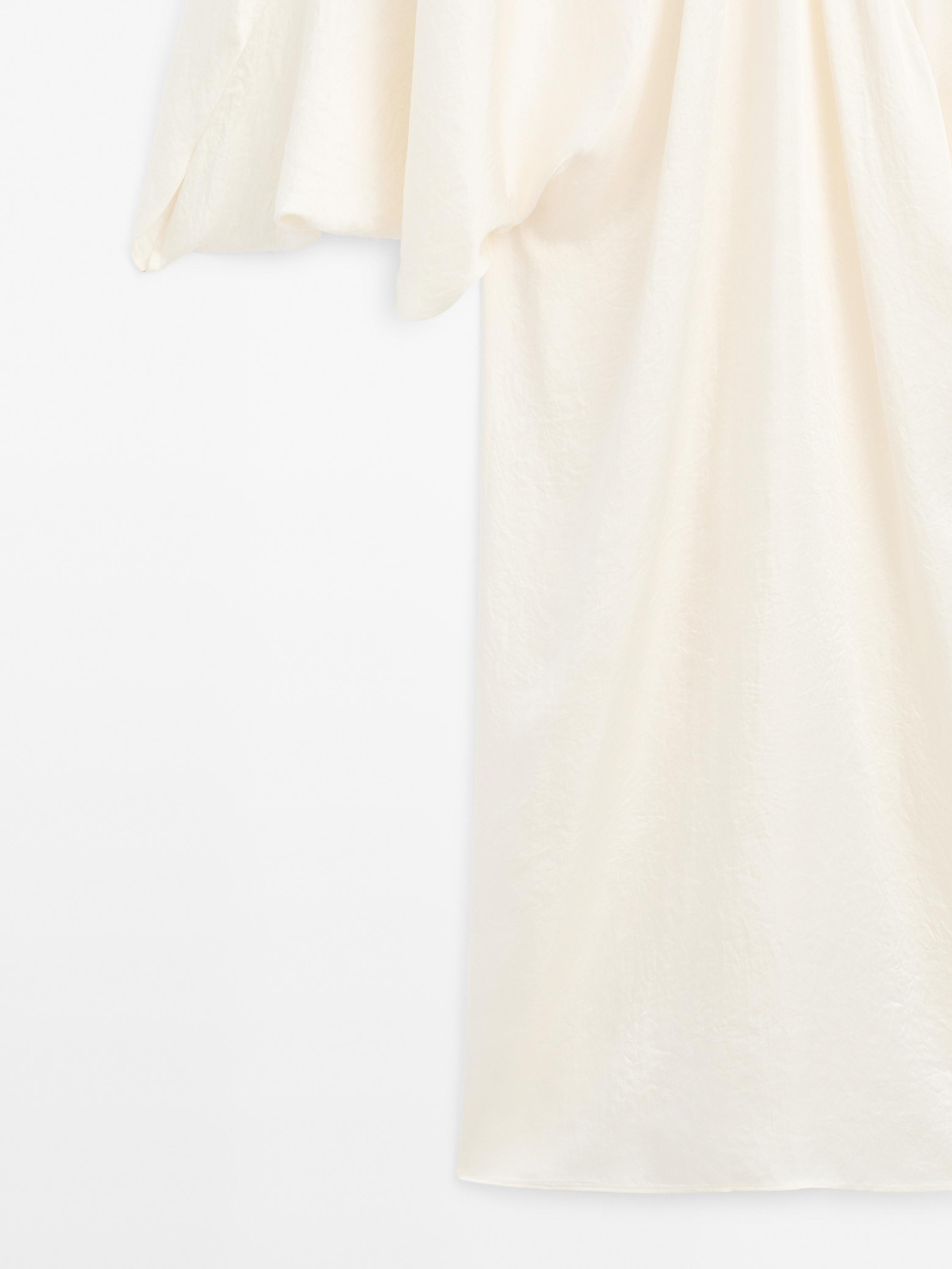 Flowing satin kimono dress - STUDIO