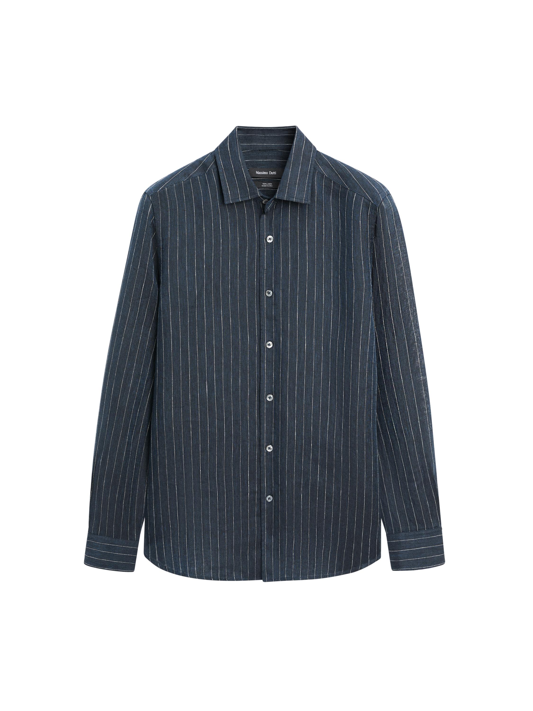 dress blue medal placement The Shirt by Rochelle Behrens The Boyfriend Shirt Blue/White Stripe / XL