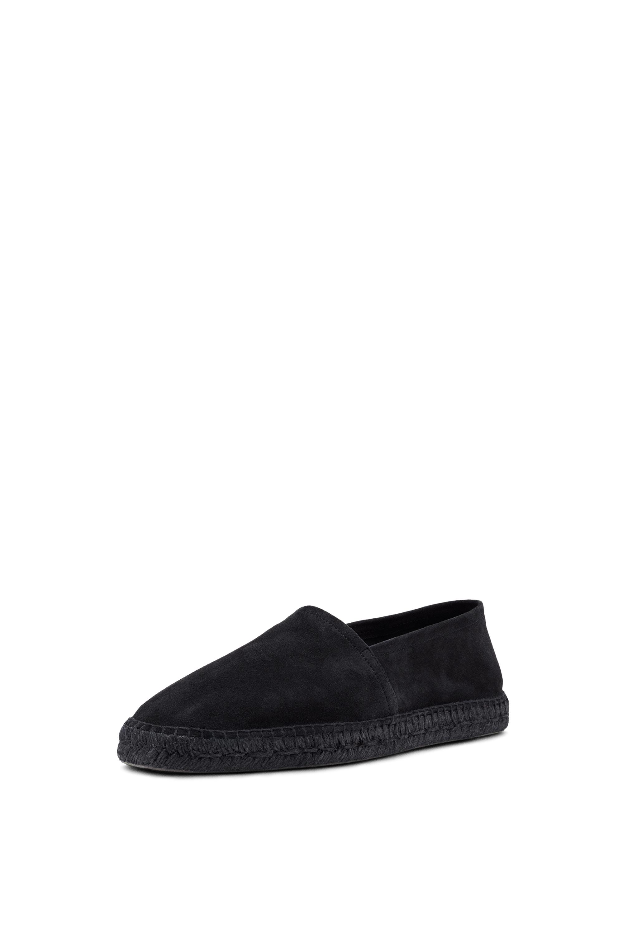Leather espadrilles — Dark blue