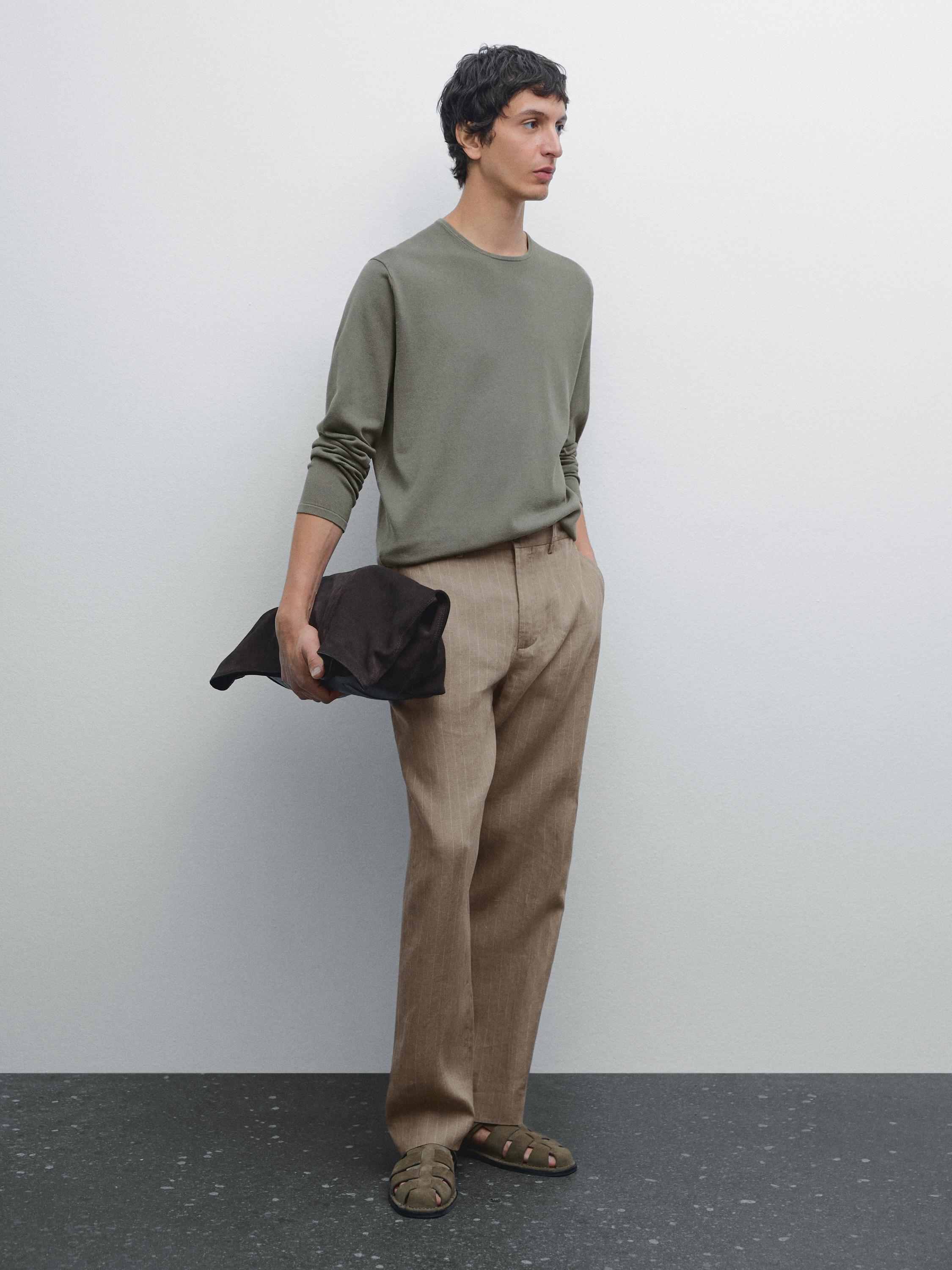Fine knitted jumper 100% cotton