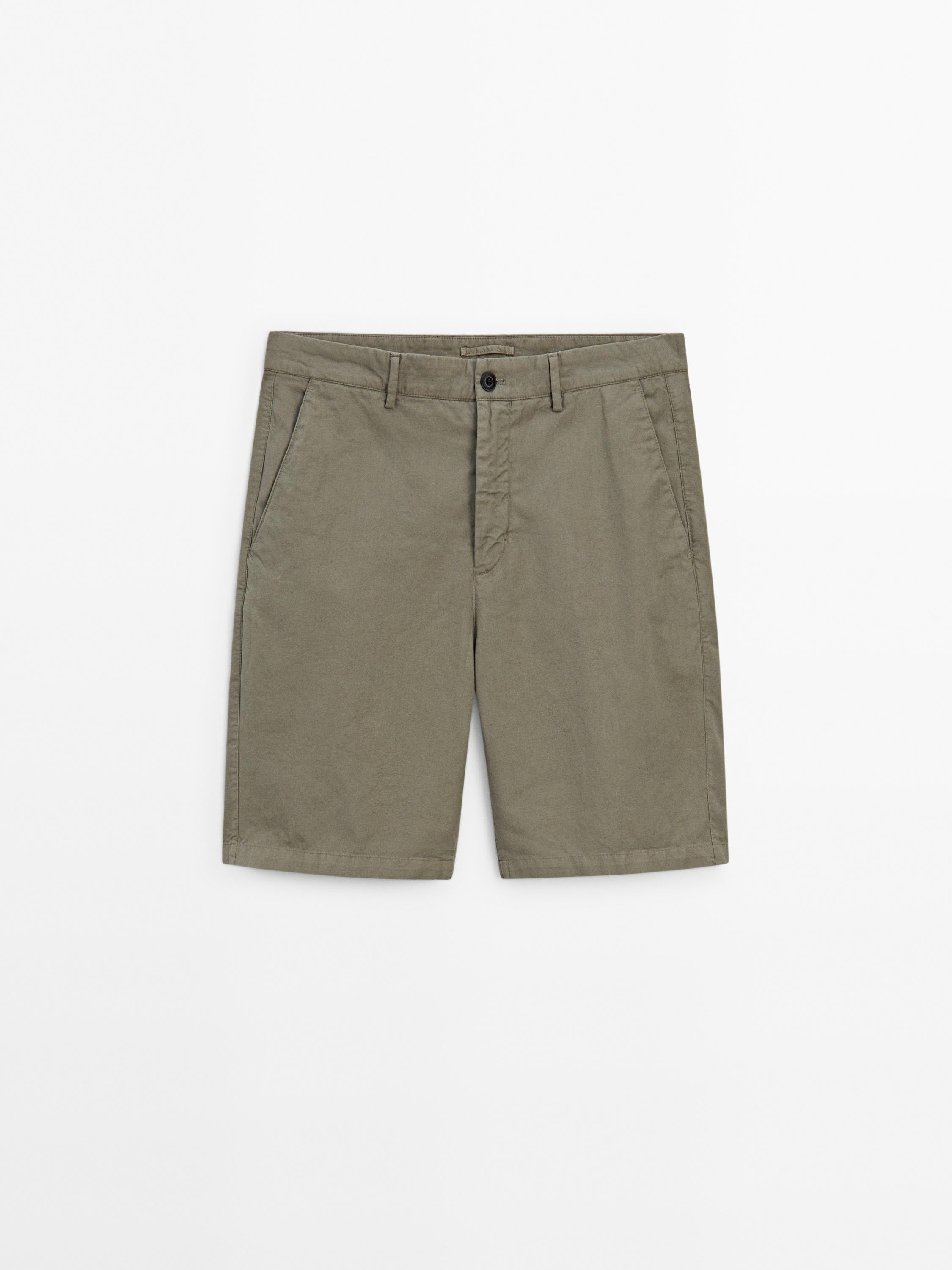 100% cotton Bermuda shorts