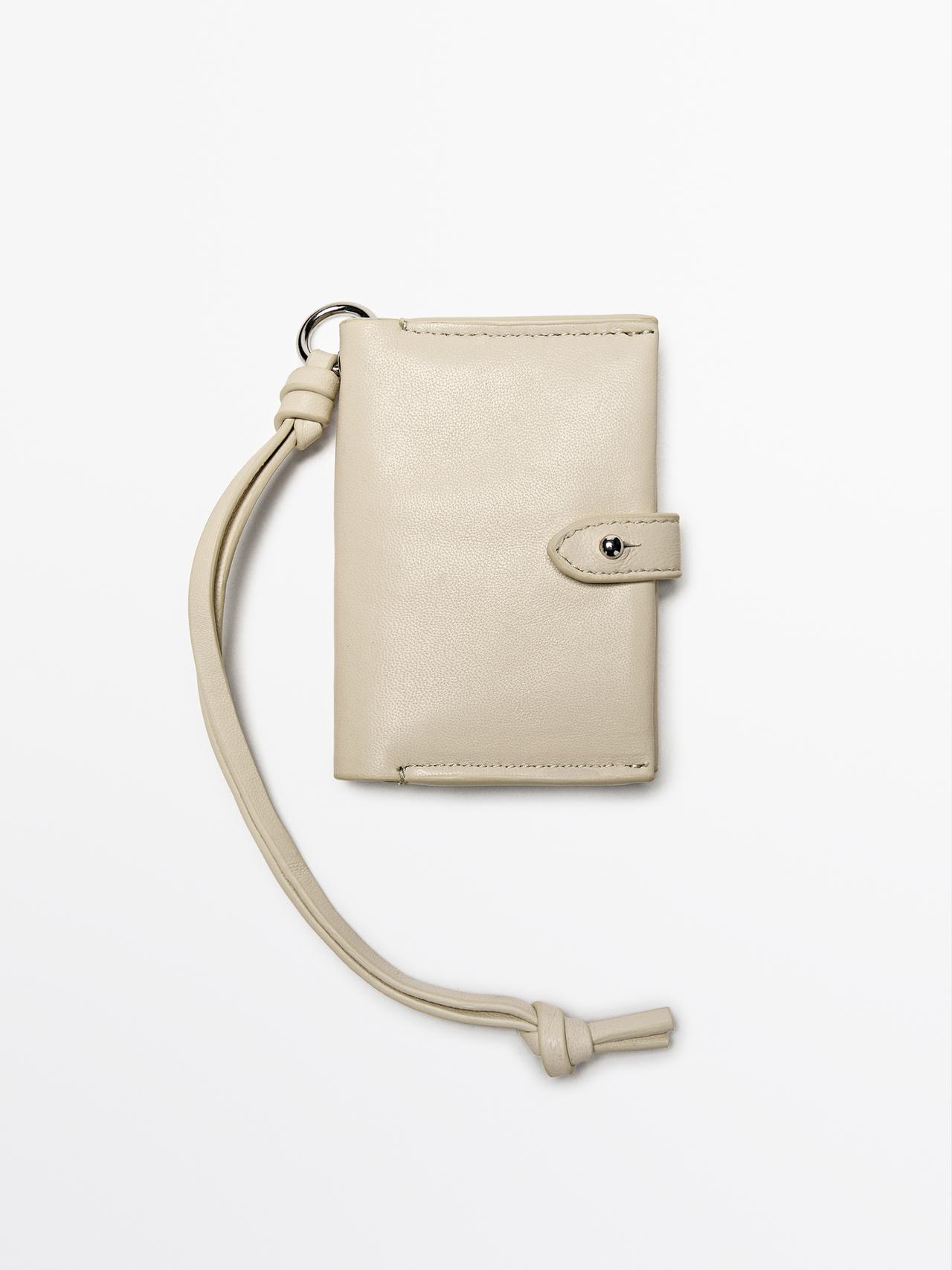 Massimo Dutti - Dame - Kortholder I Nappalæder - Brun - 01