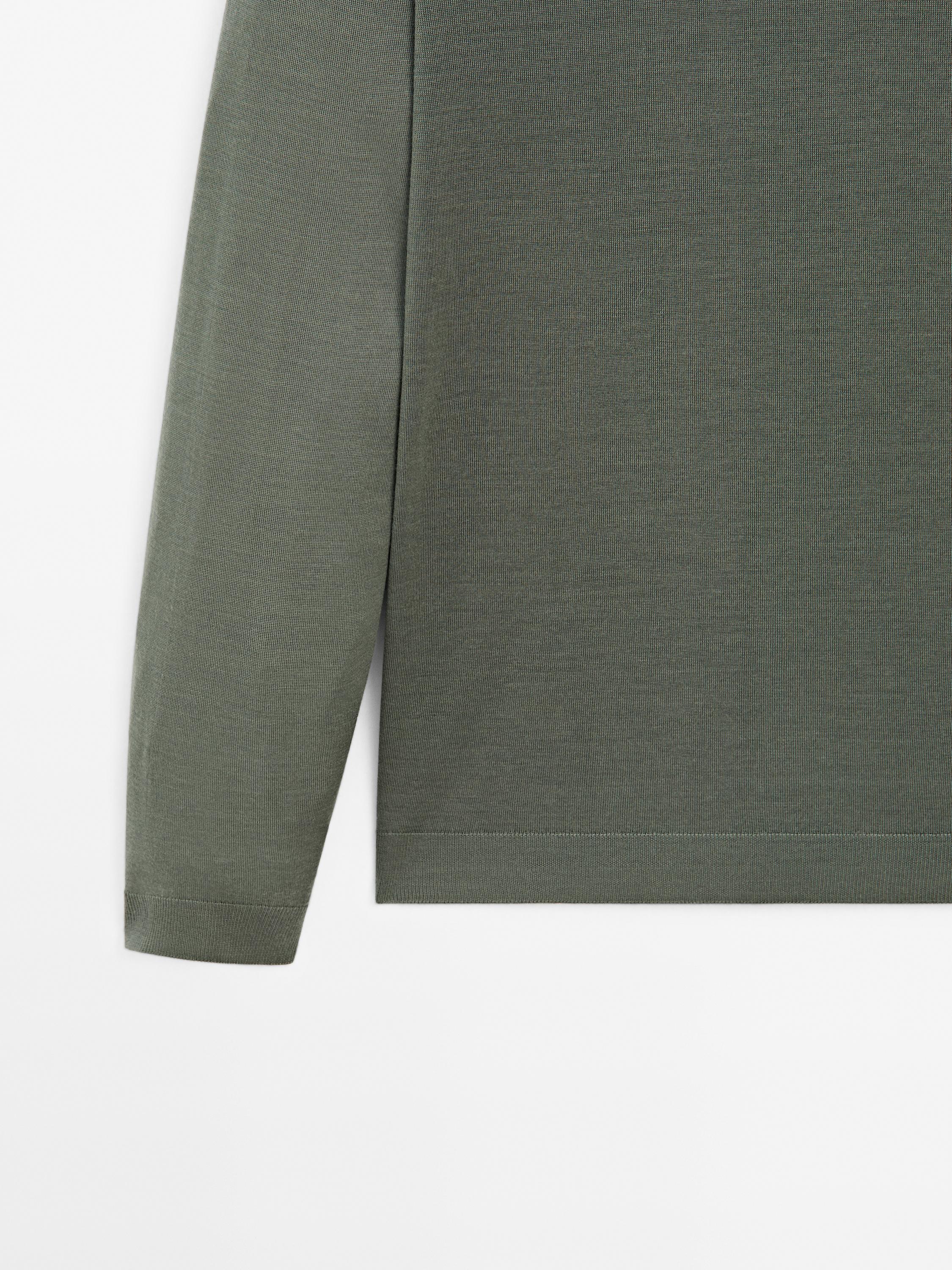 100% merino wool knit sweater