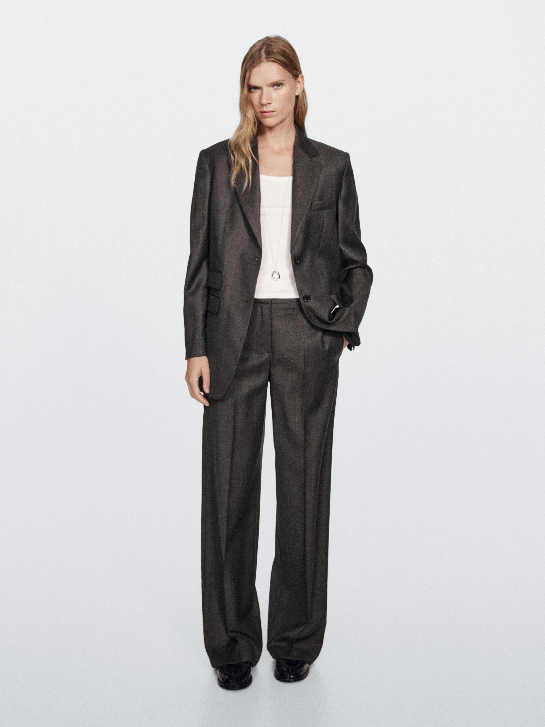 100% wool suit blazer