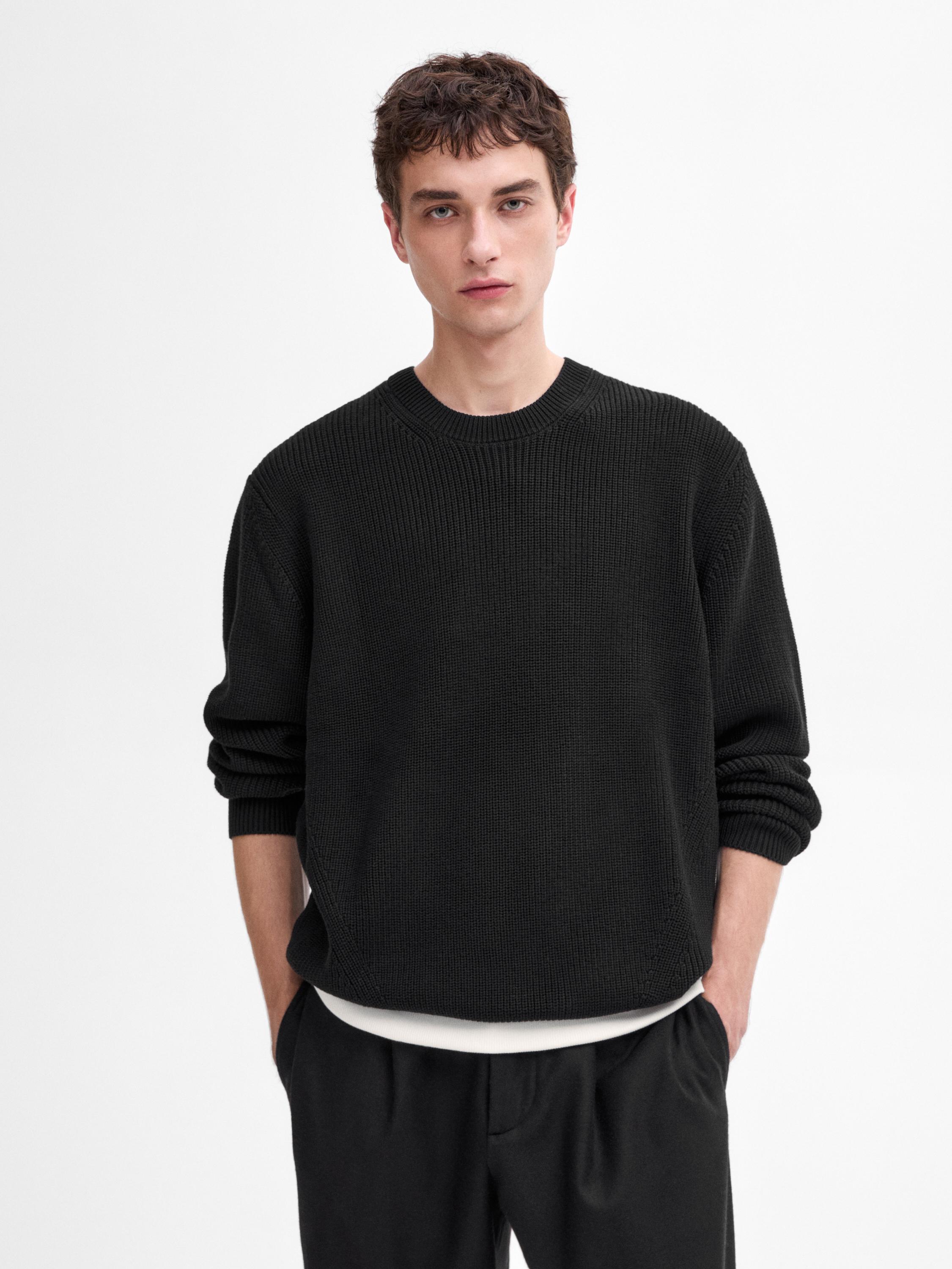 100% cotton knit sweater