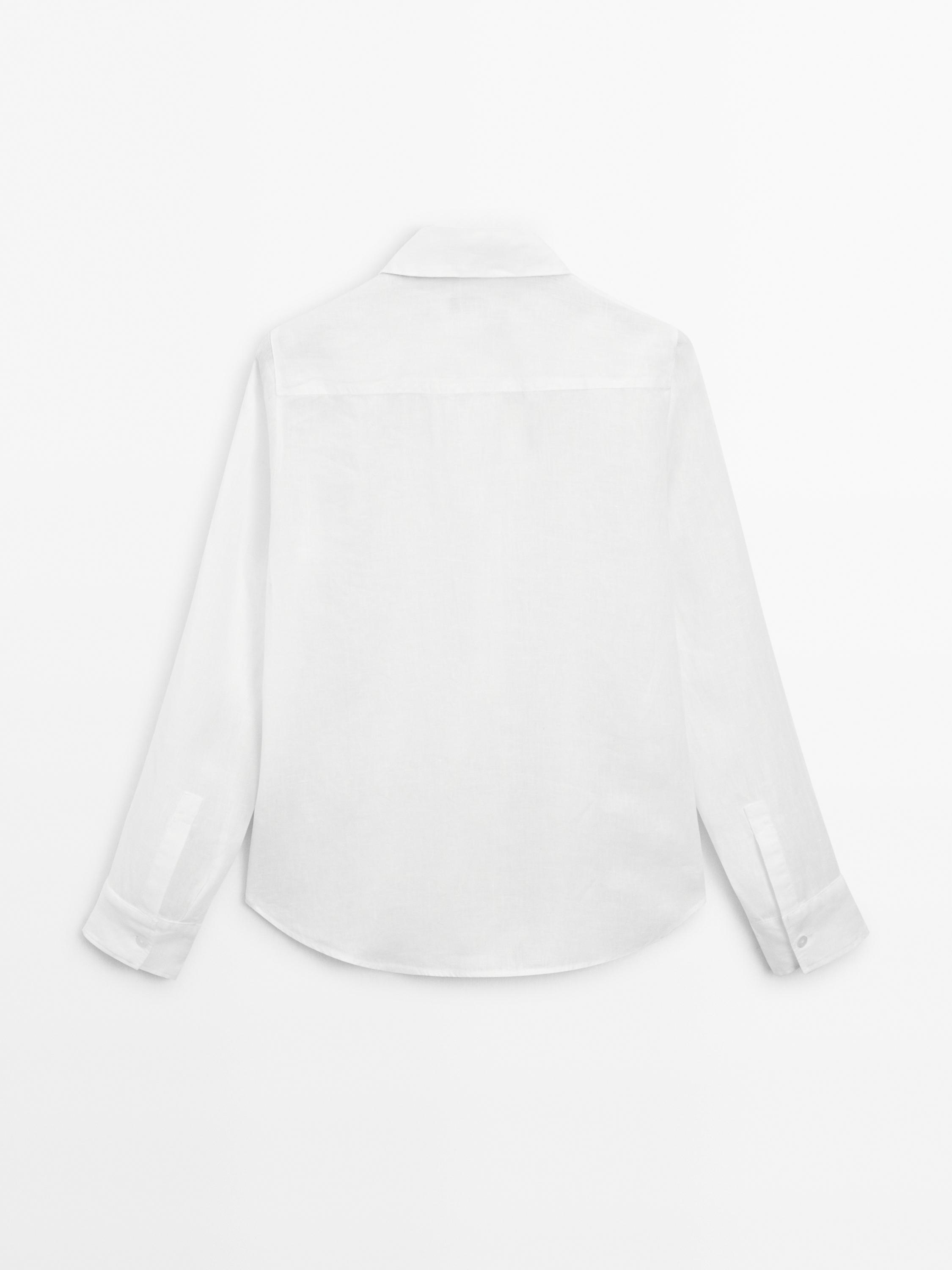 Flowing 100% linen shirt