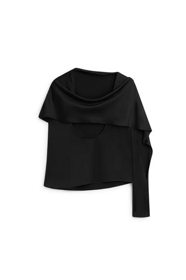 Satin top with back detail - LIMITED EDITION — BLACK 7