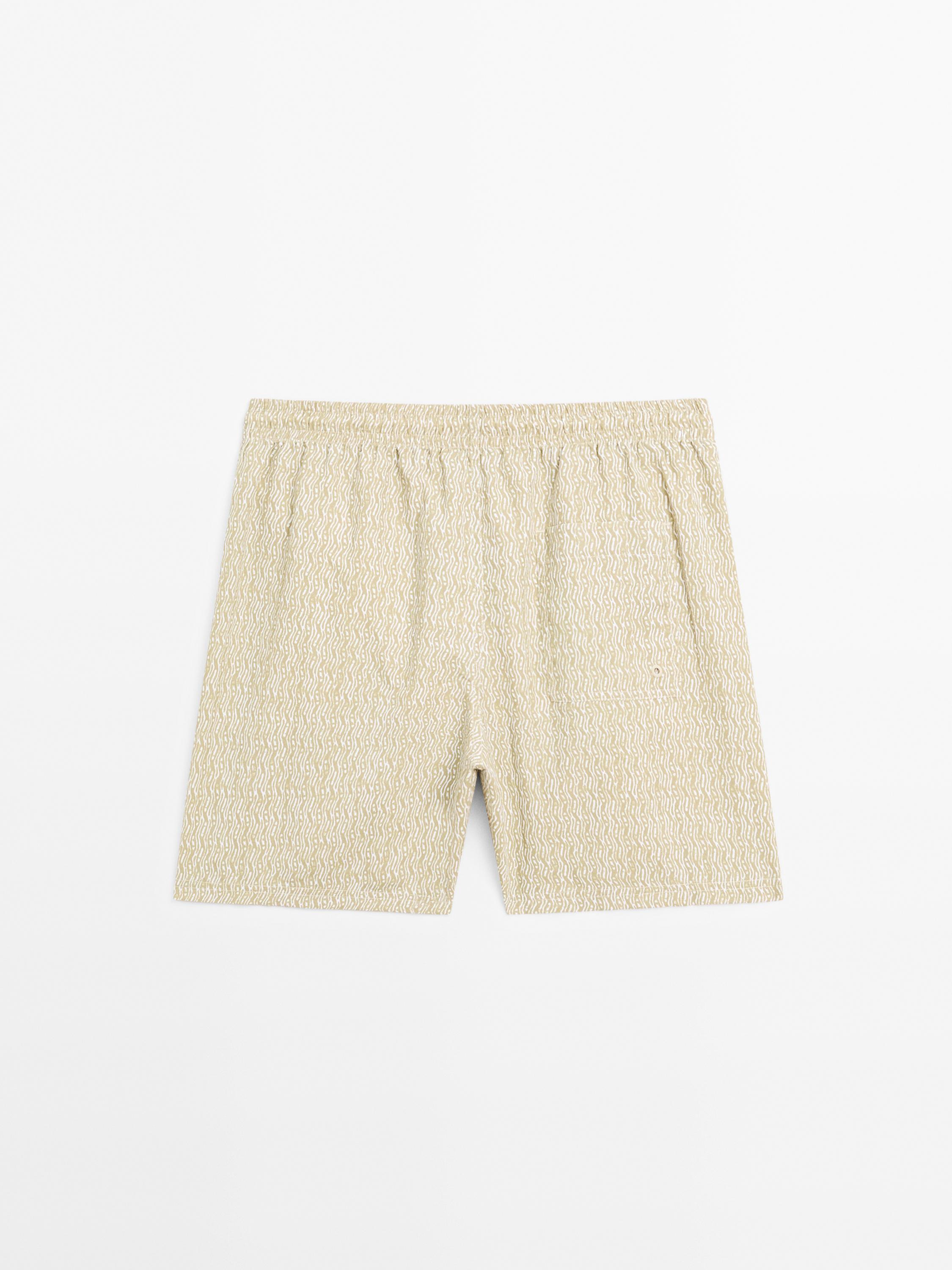 Printed swimming trunks