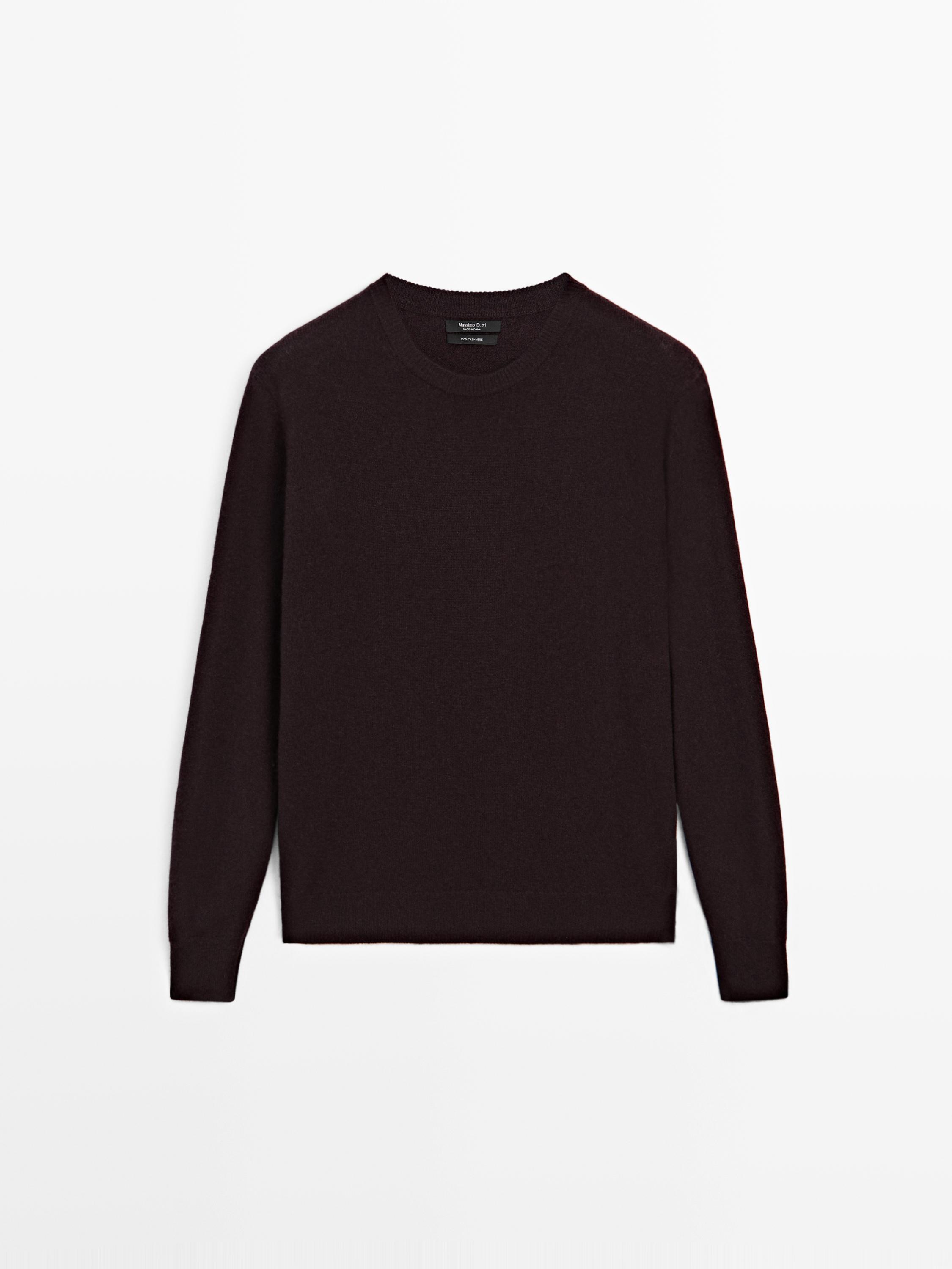 Pull en maille de cachemire à col rond