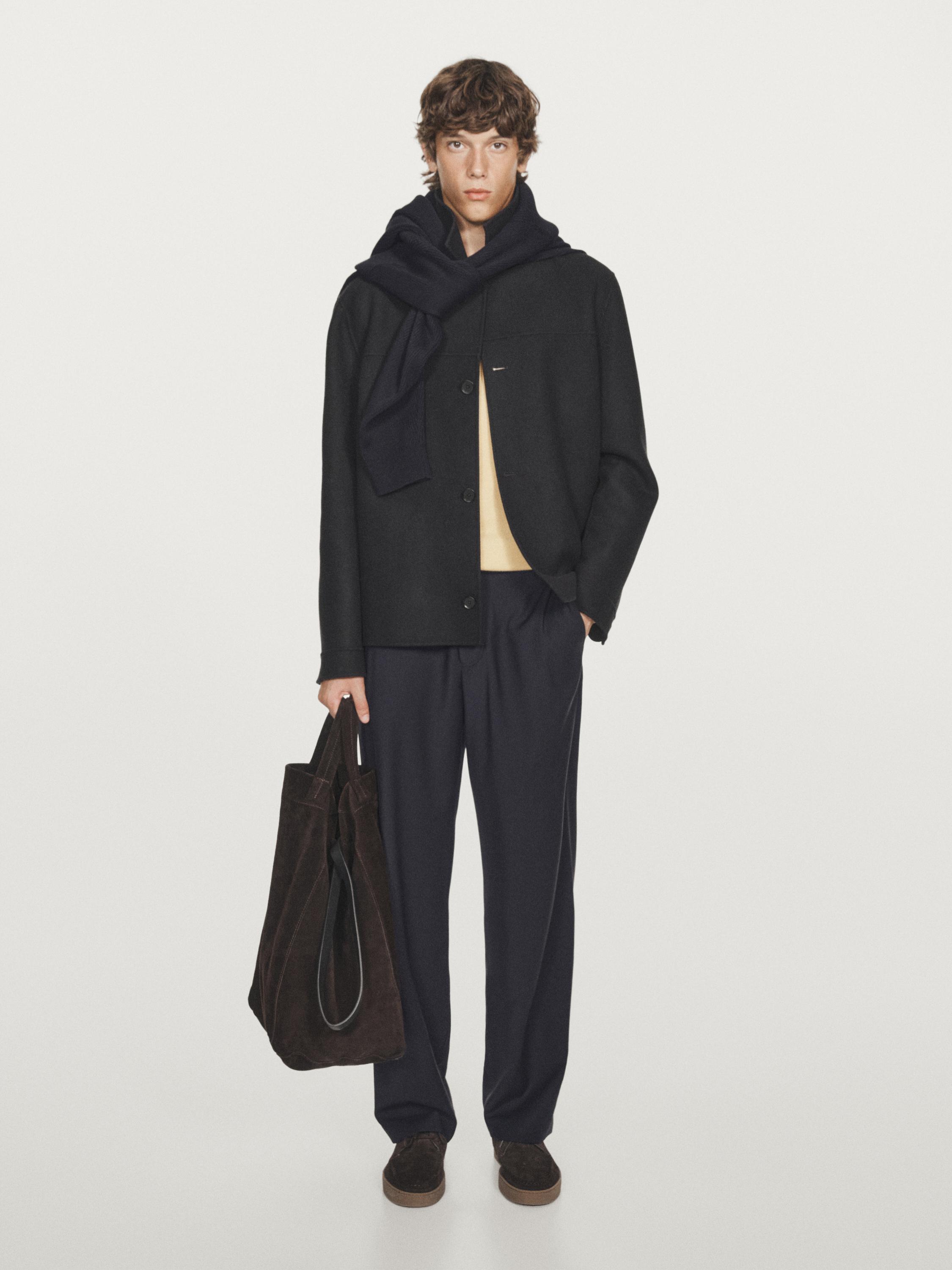 Double-layer wool jacket