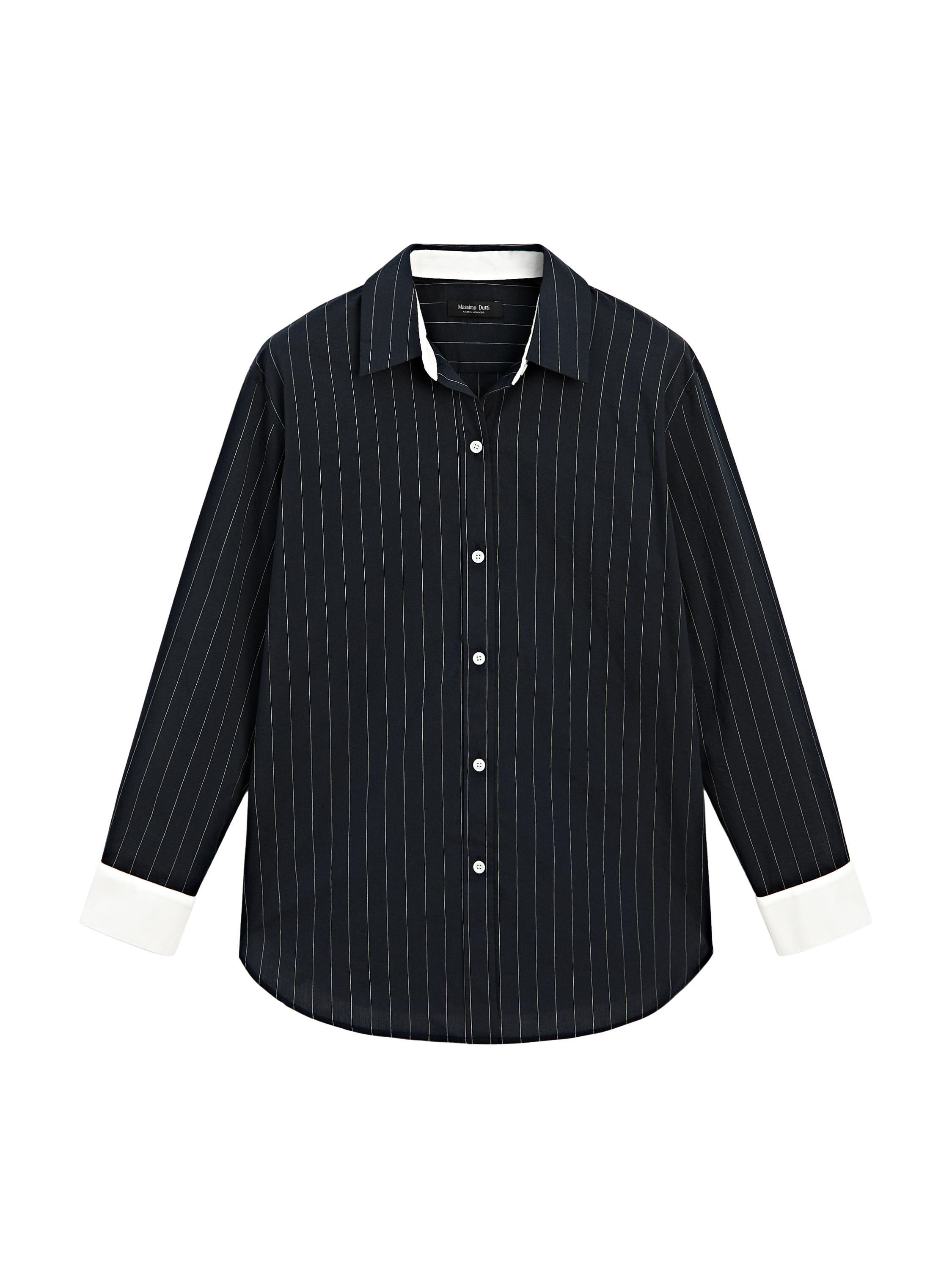 Massimo Dutti【NEW】Striped shirt with tie detail Striped shirt with tie detail · Sand · Shirts | Massimo Dutti