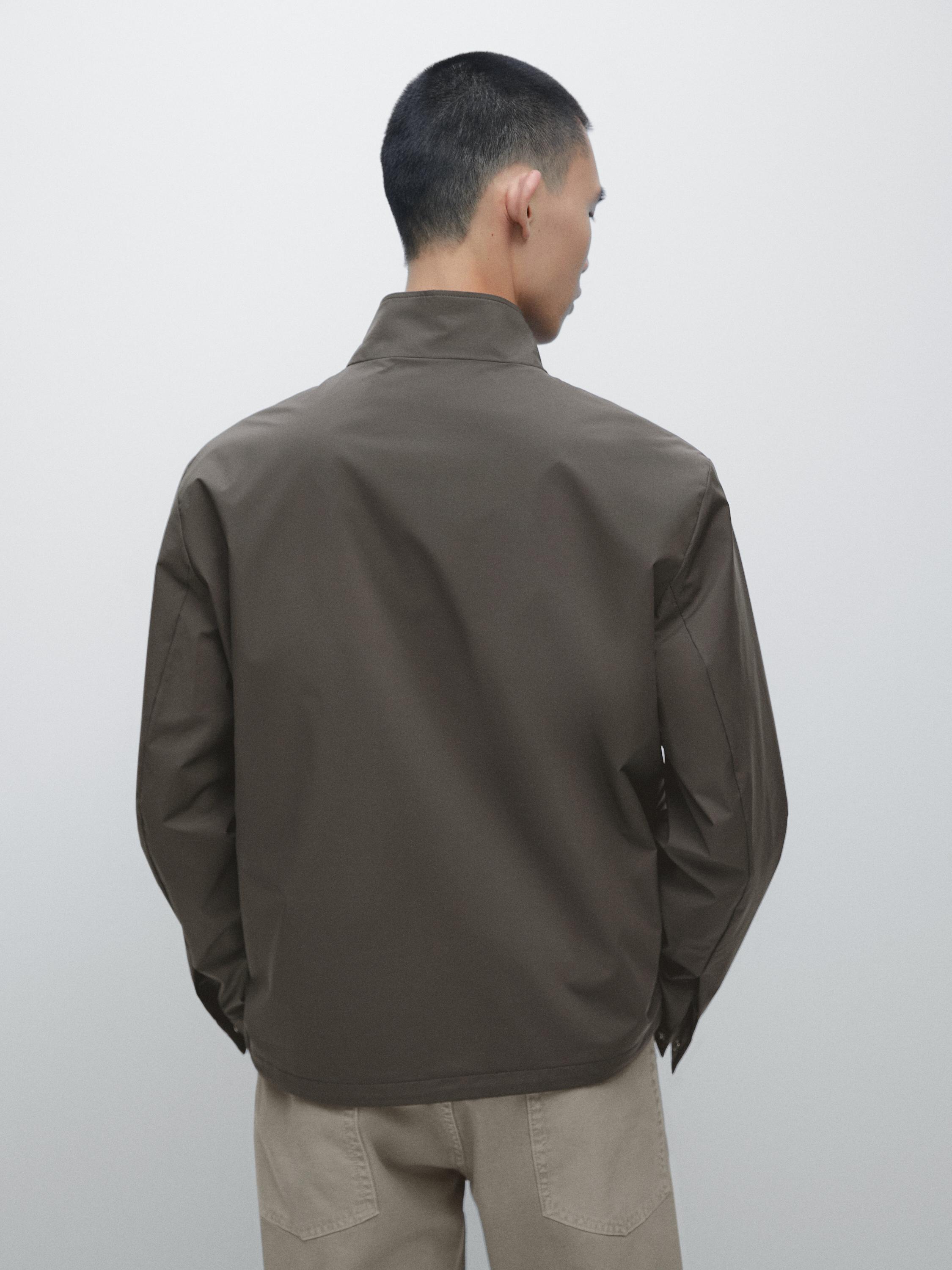 Two-way stretch fabric jacket — GREEN