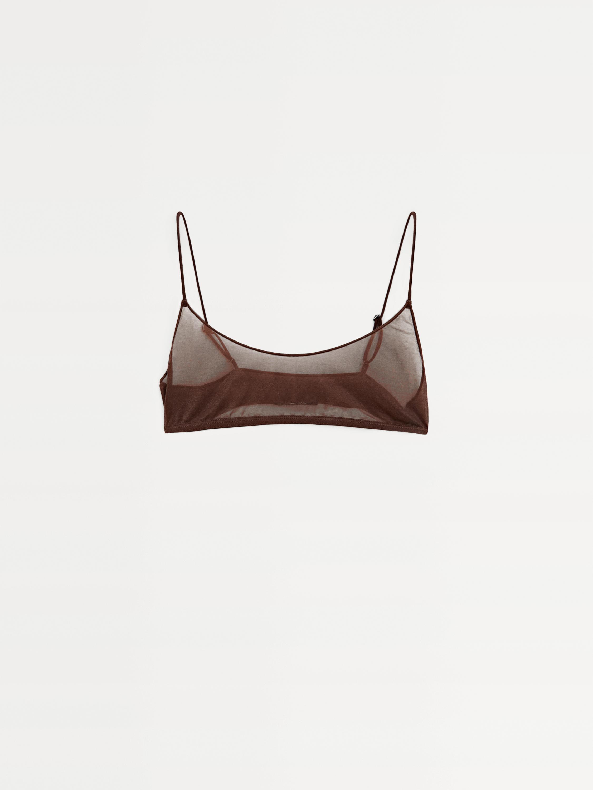 Semi-sheer top with metallic detail
