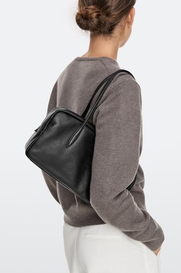 Nappa leather mini duffle bag — BLACK 3