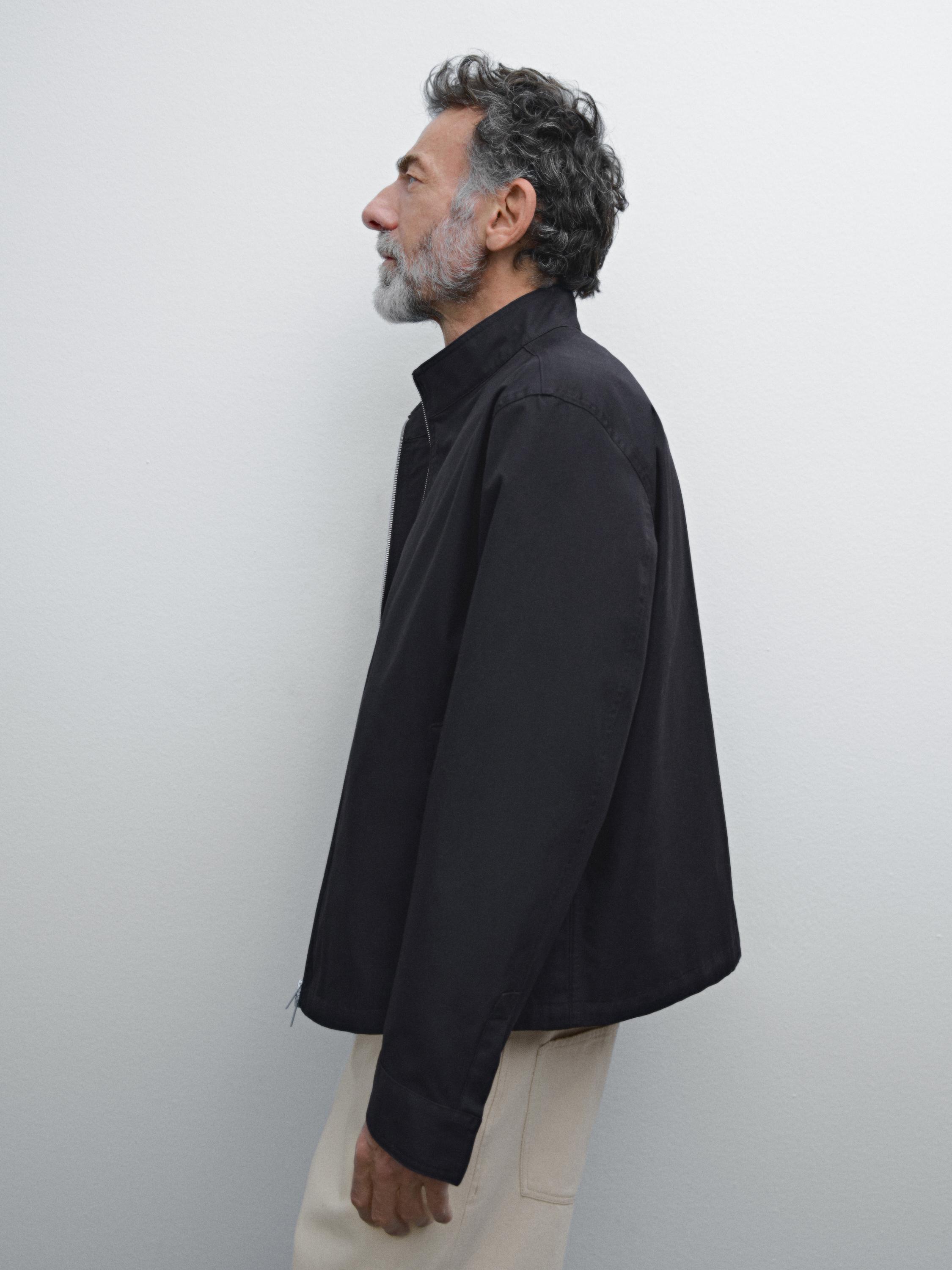 100% cotton zip-up jacket