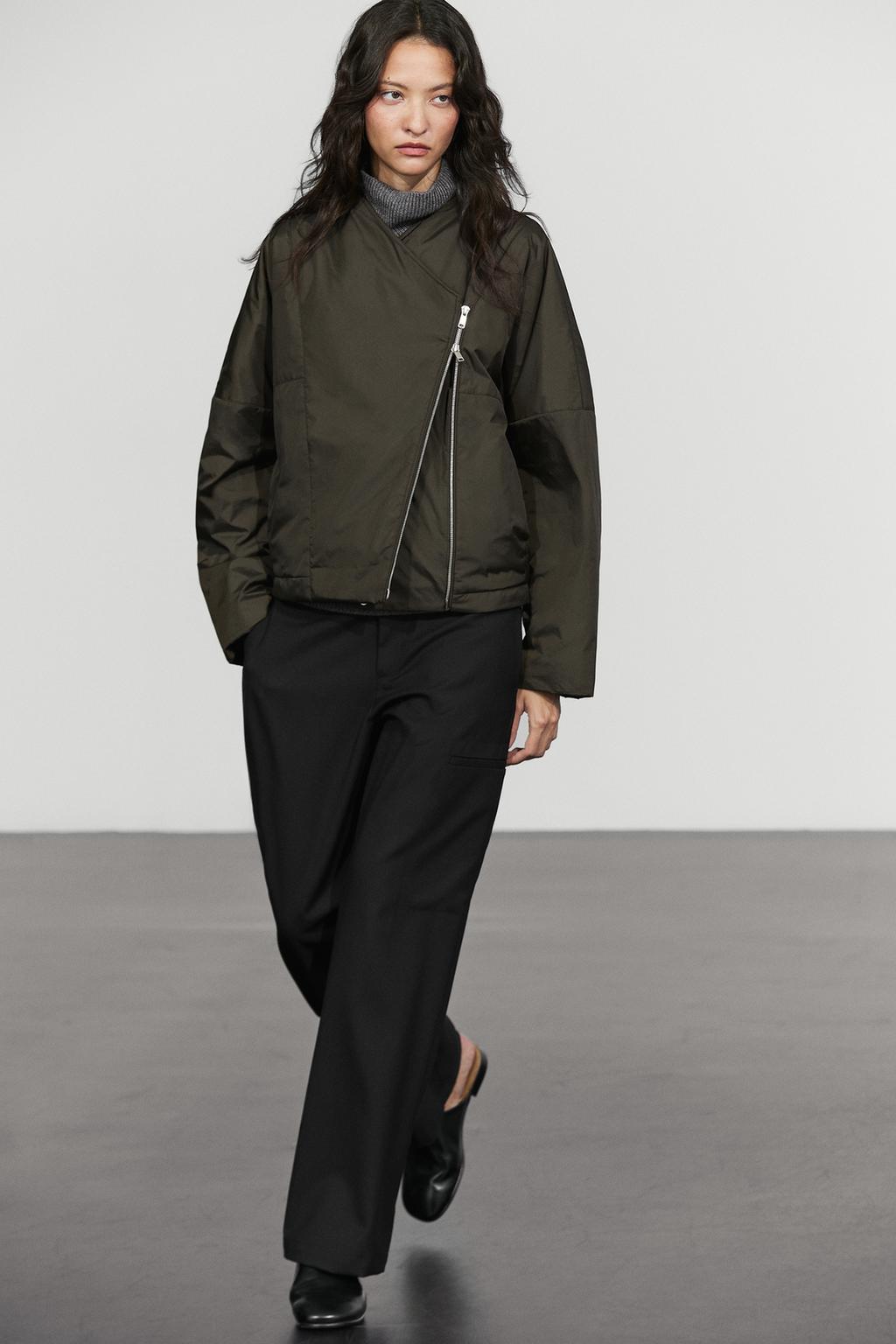 Lightweight quilted bomber jacket