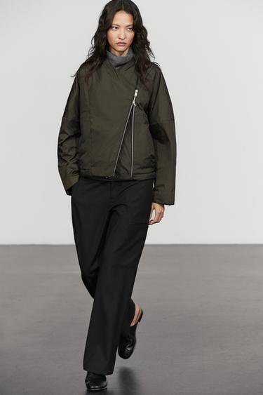 Lightweight quilted bomber jacket — KHAKI 8