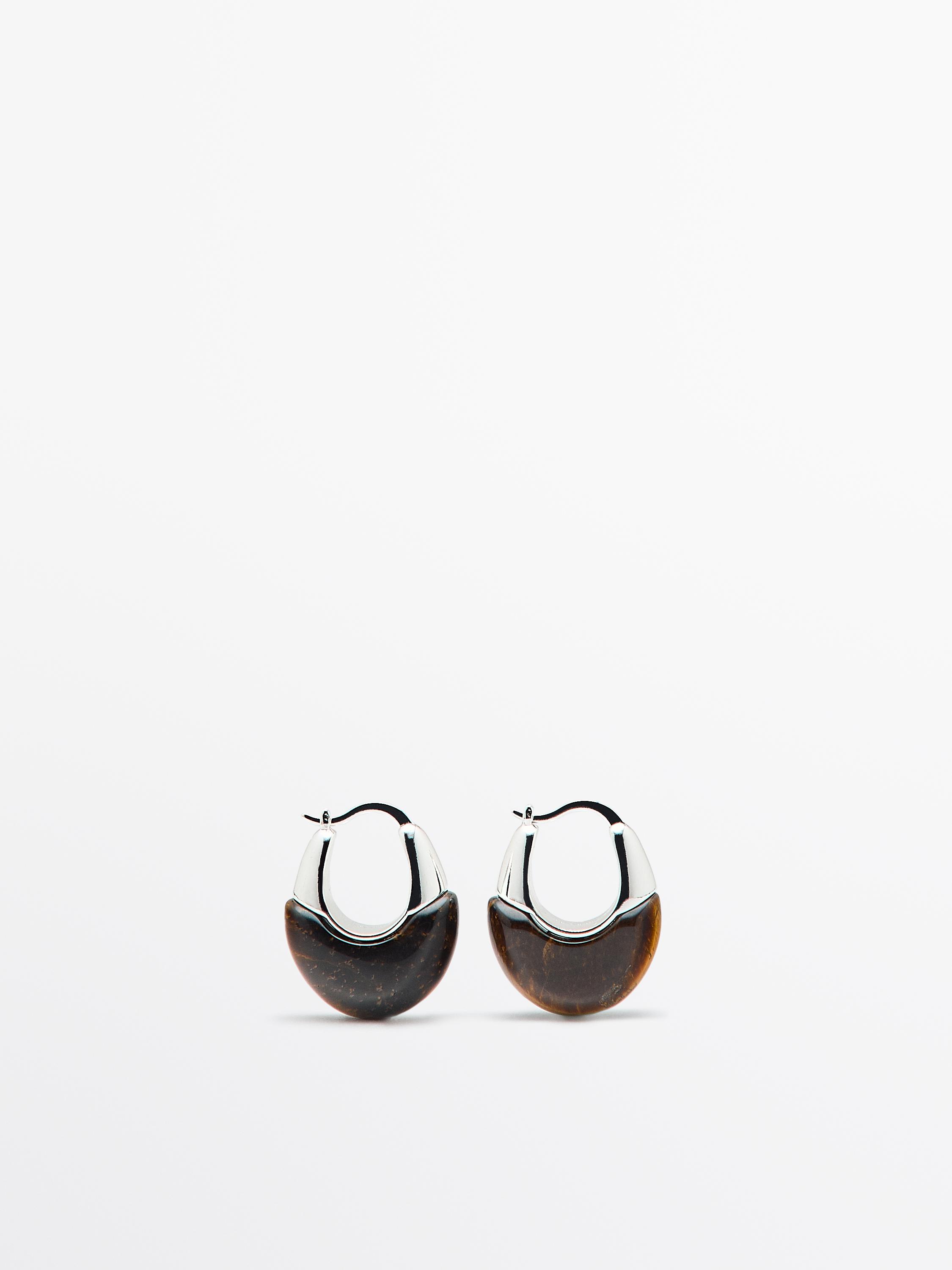 Boucles d’oreilles pierre