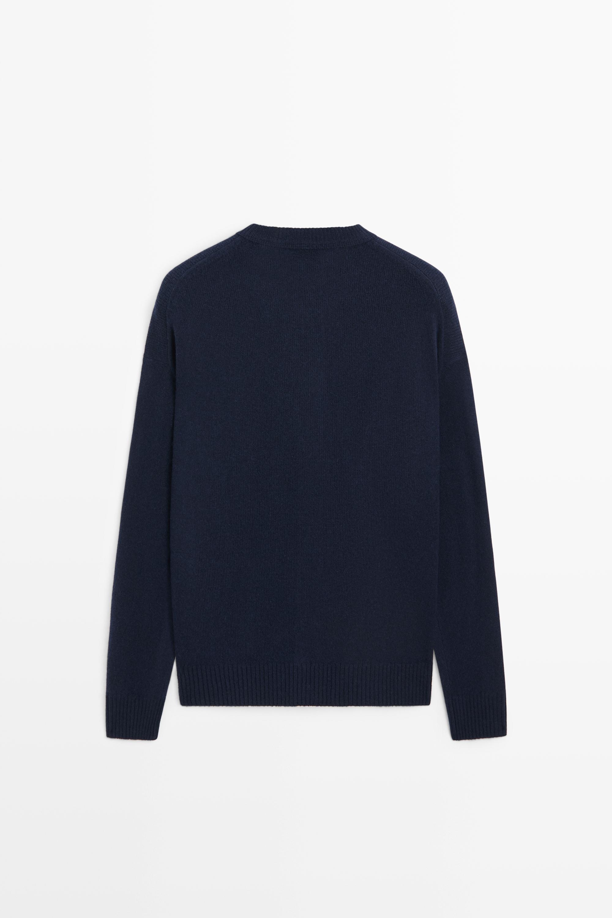 100% wool knit cardigan with pockets - thumbnail 6