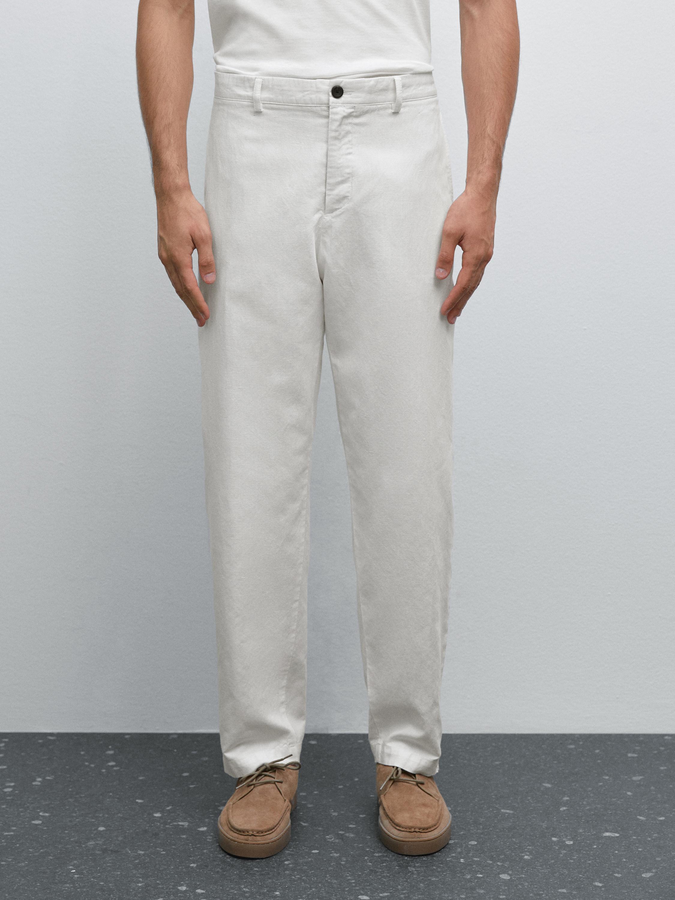 Tapered fit trousers