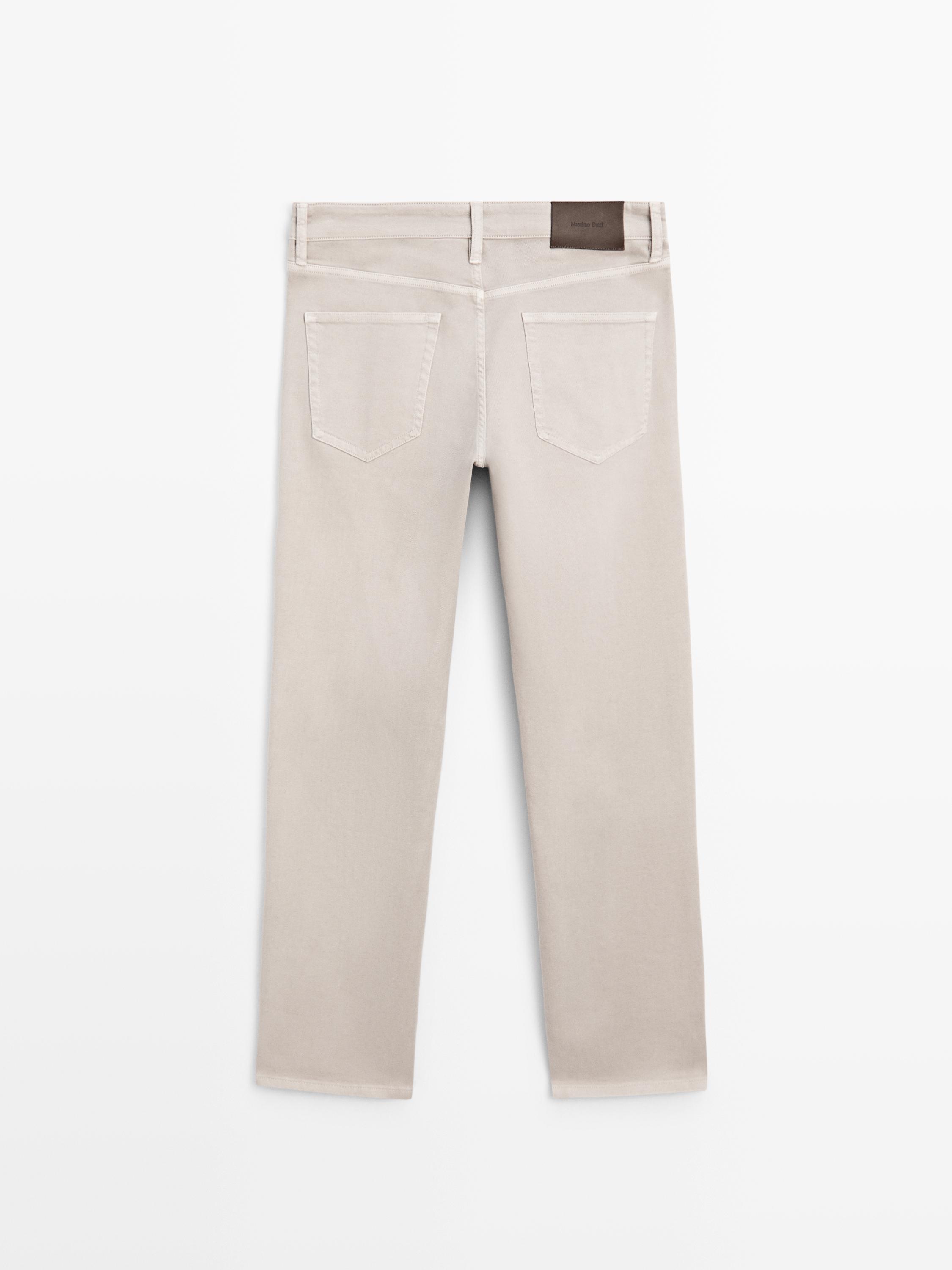 Tapered fit jeans — STONE