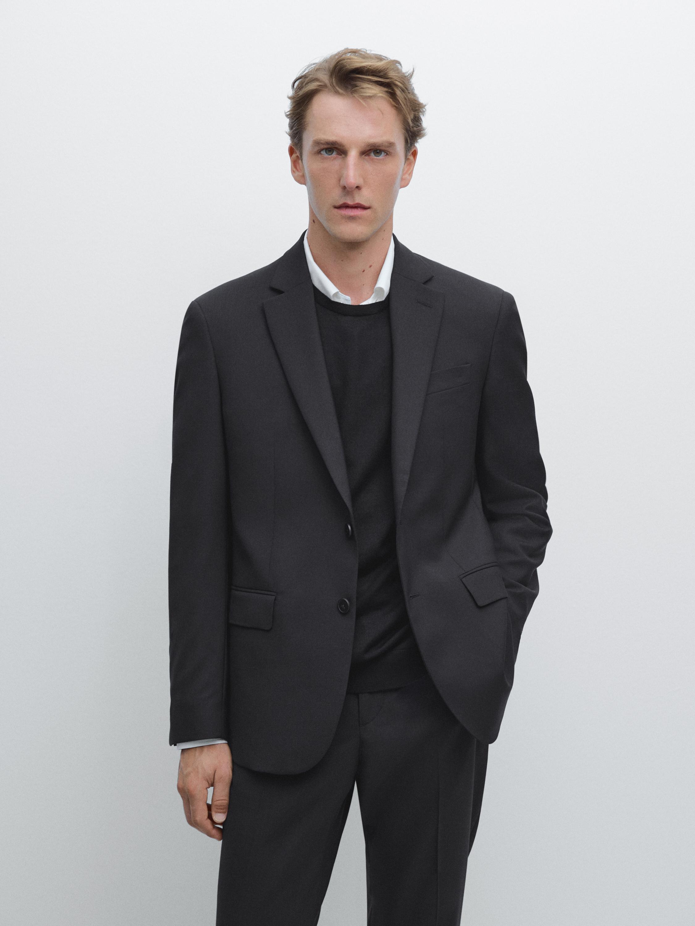 100% wool suit blazer