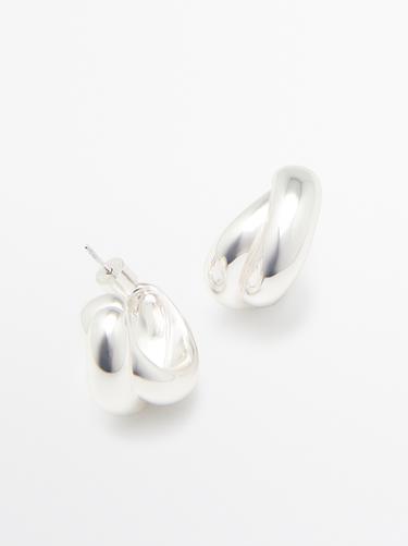 Wraparound hoop earrings — SILVER 5
