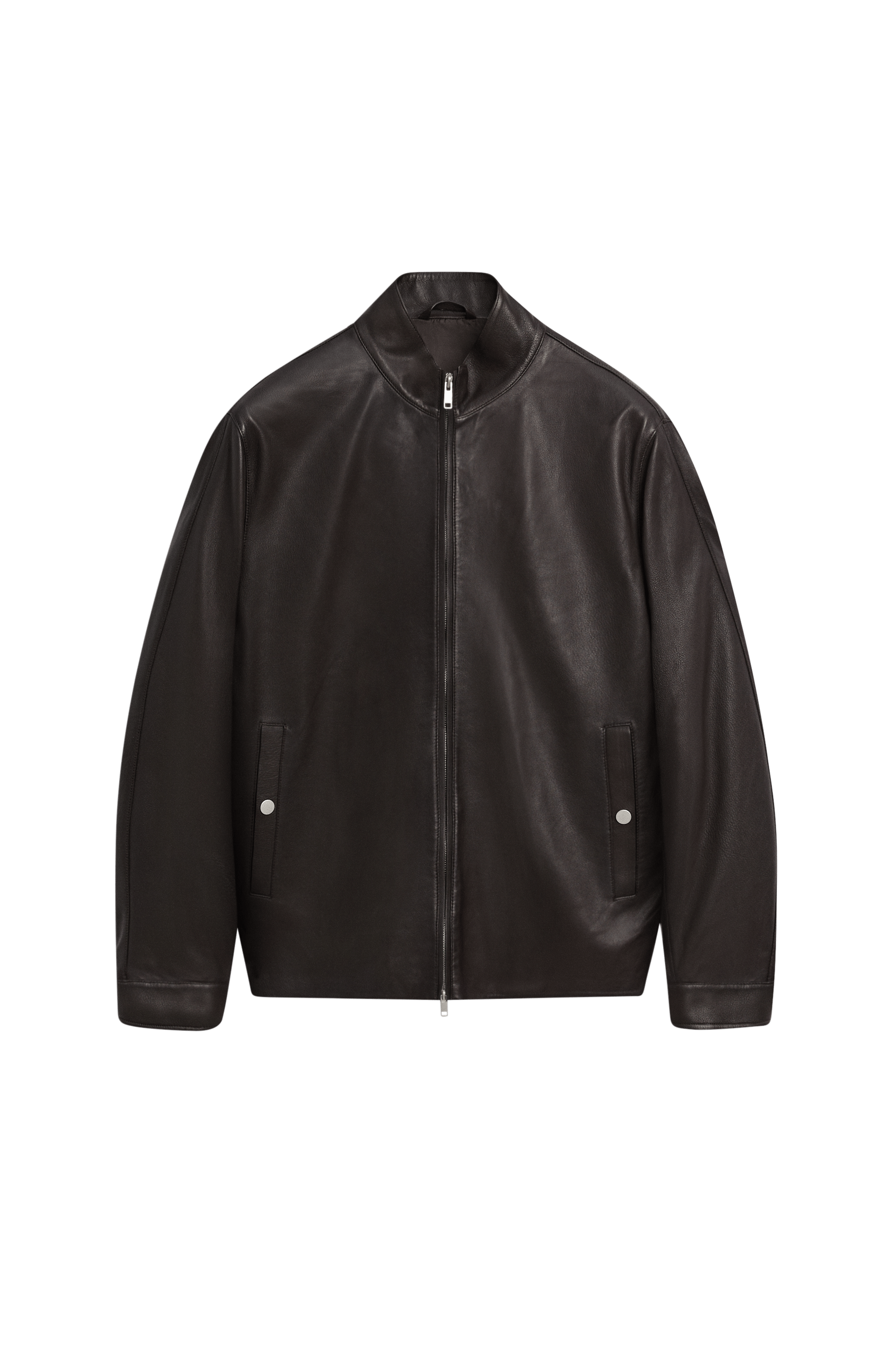 Massimo Dutti Nappa レザージャケット Sサイズ Nappa leather jacket · Brown · Bomberâ Jacket | Massimo Dutti