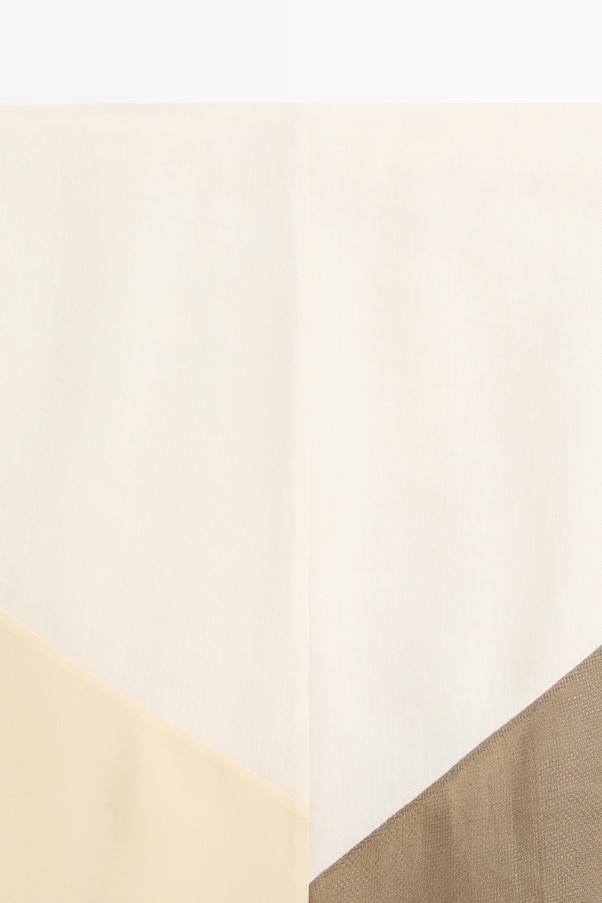 Flowing patchwork midi skirt — WHITE