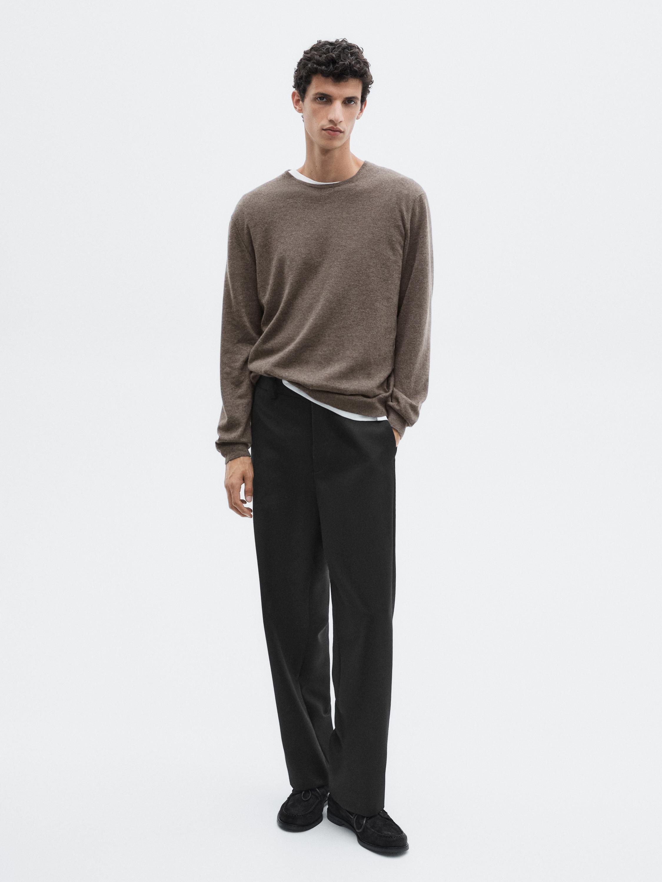 Pull en maille 100 % cachemire à col rond - LIMITED