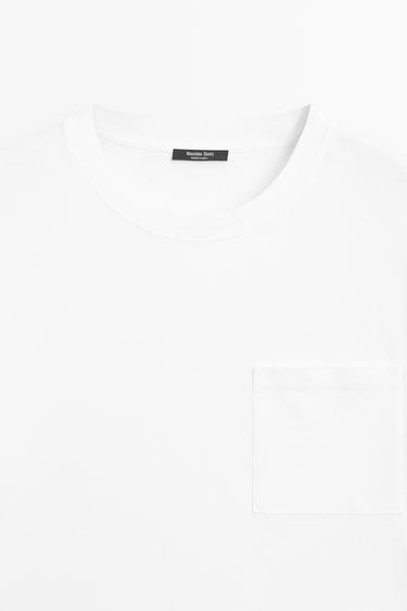Short sleeve T-shirt with pocket detail — Off white 9