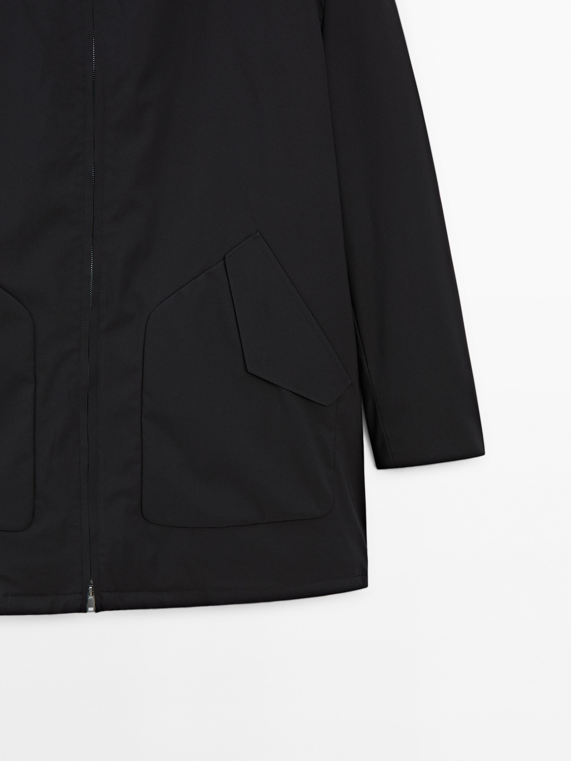 Long lightweight quilted down parka