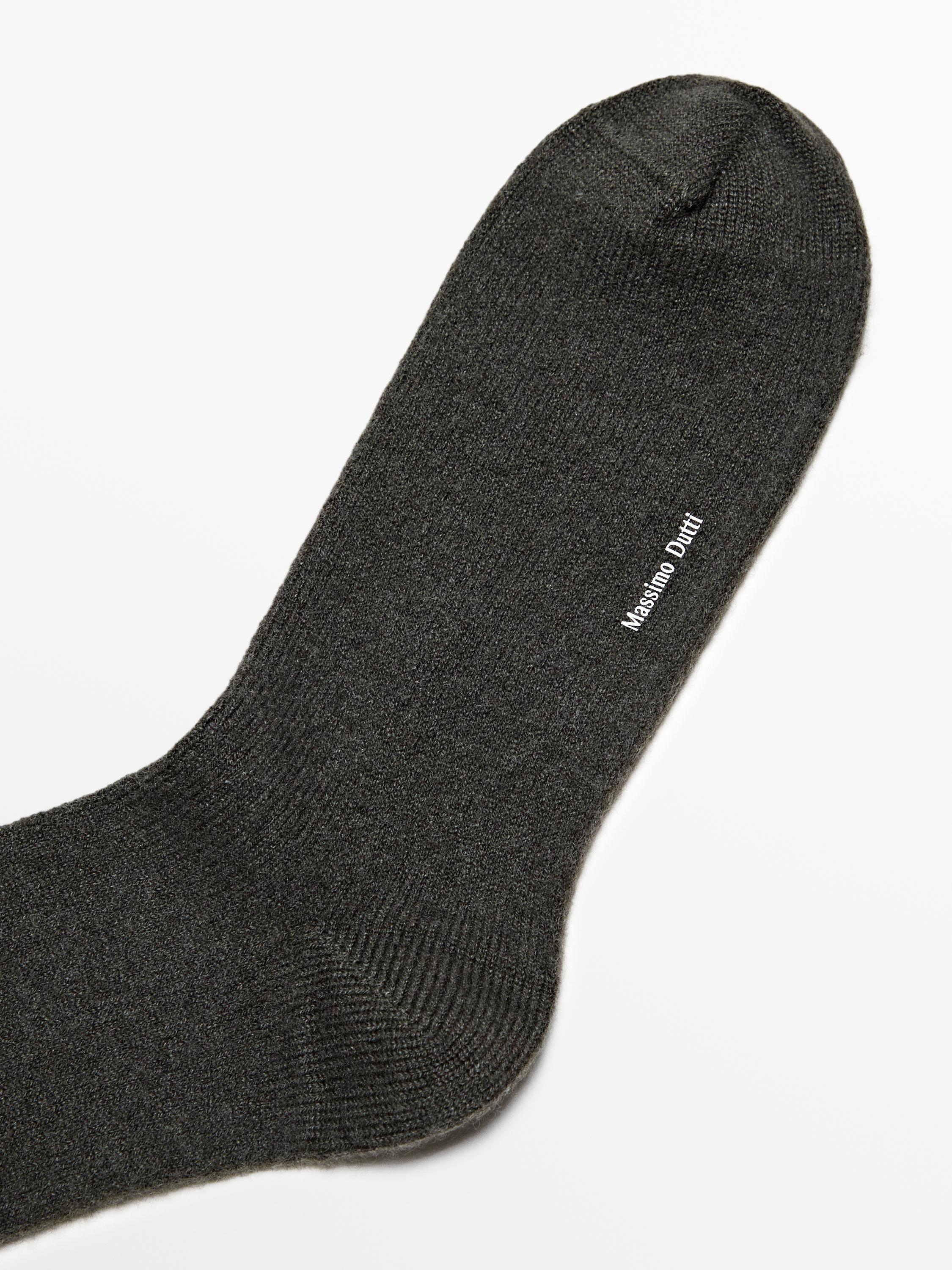Cashmere blend knit socks