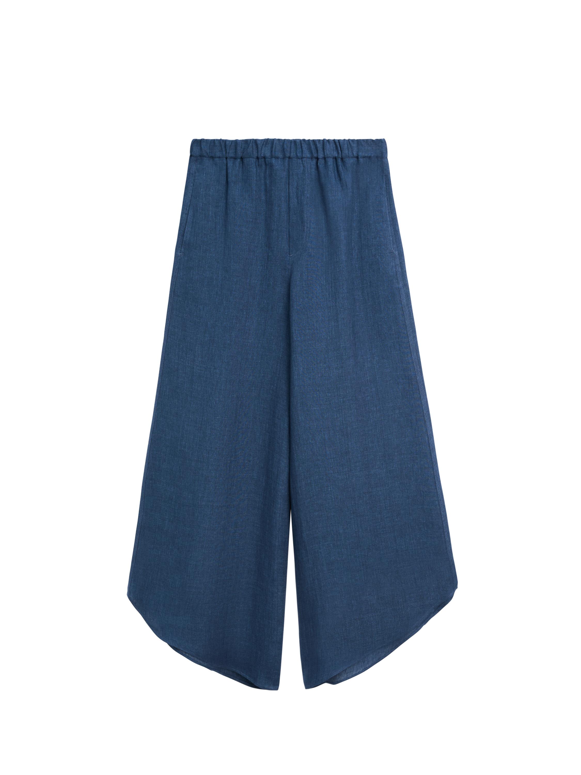 Baştan aşağı stil keten pantolon