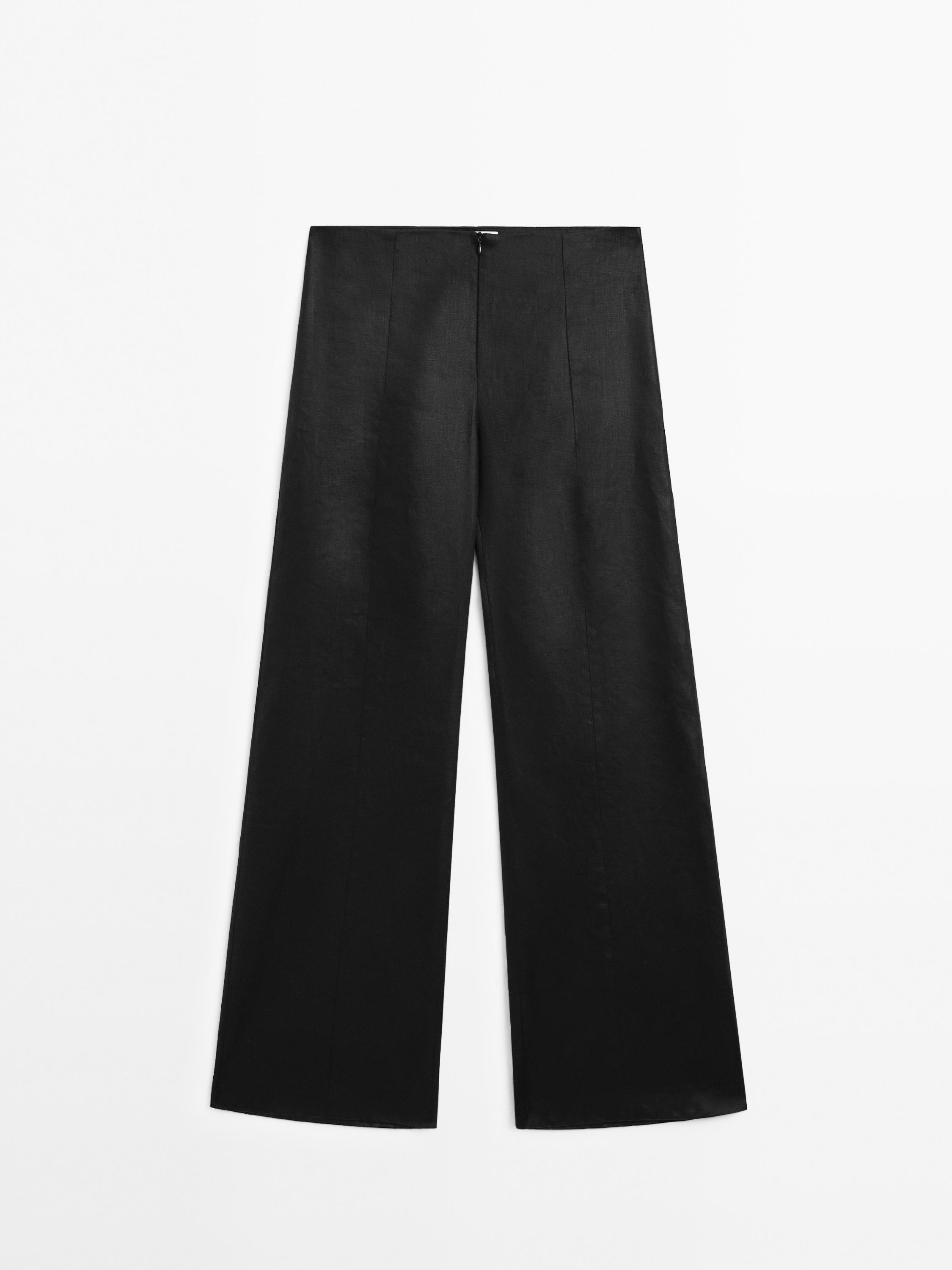 Pantalón ancho 100% lino - Studio