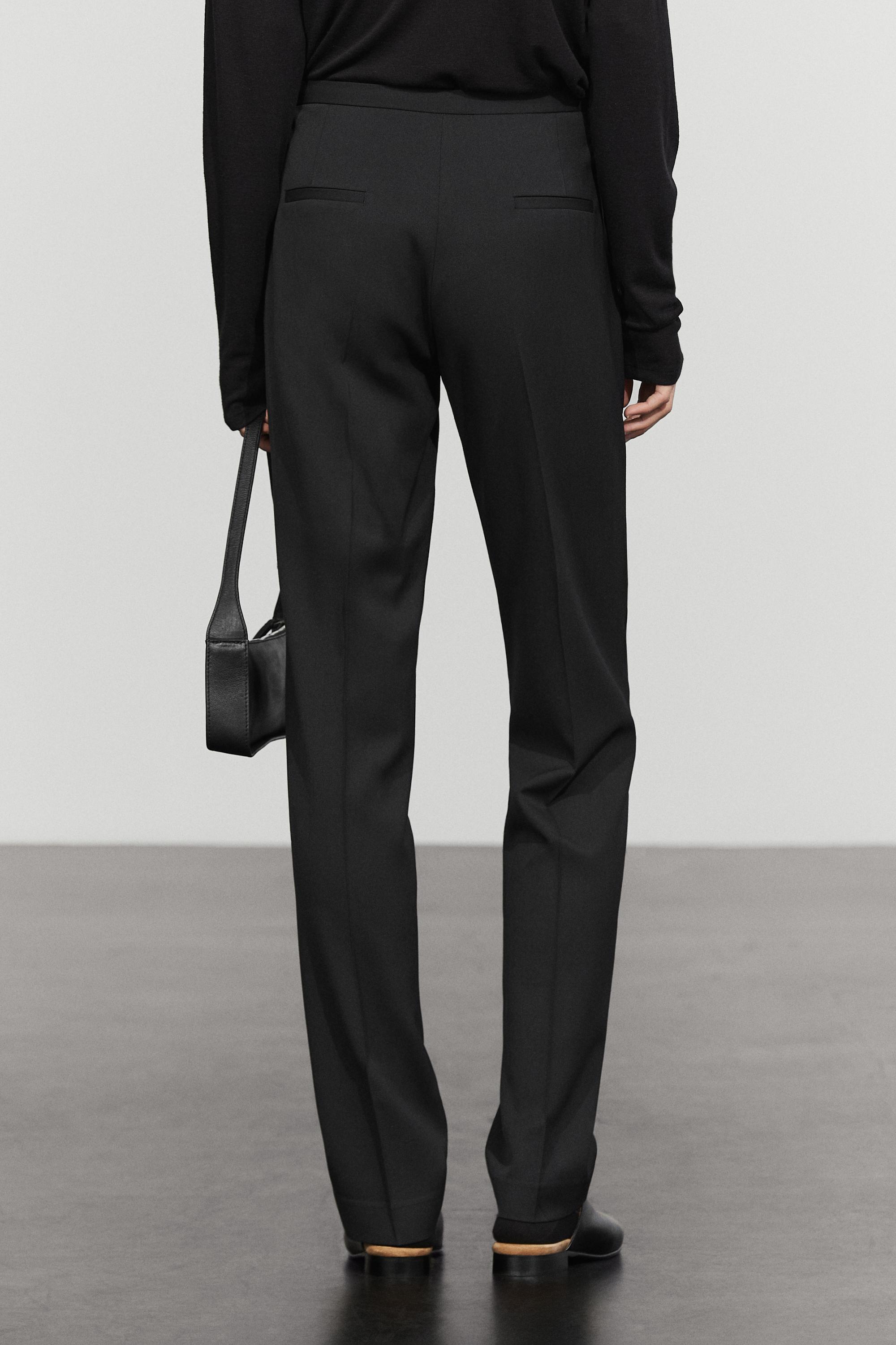 Massimo Dutti %100 yün klasik pantolon görsel 8