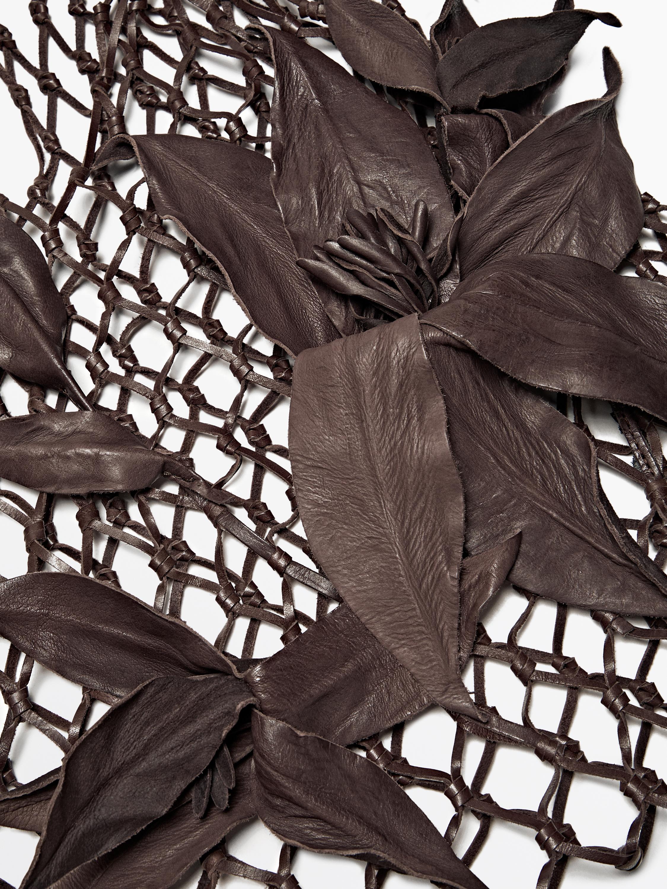 Nappaleren nettas met bloemen