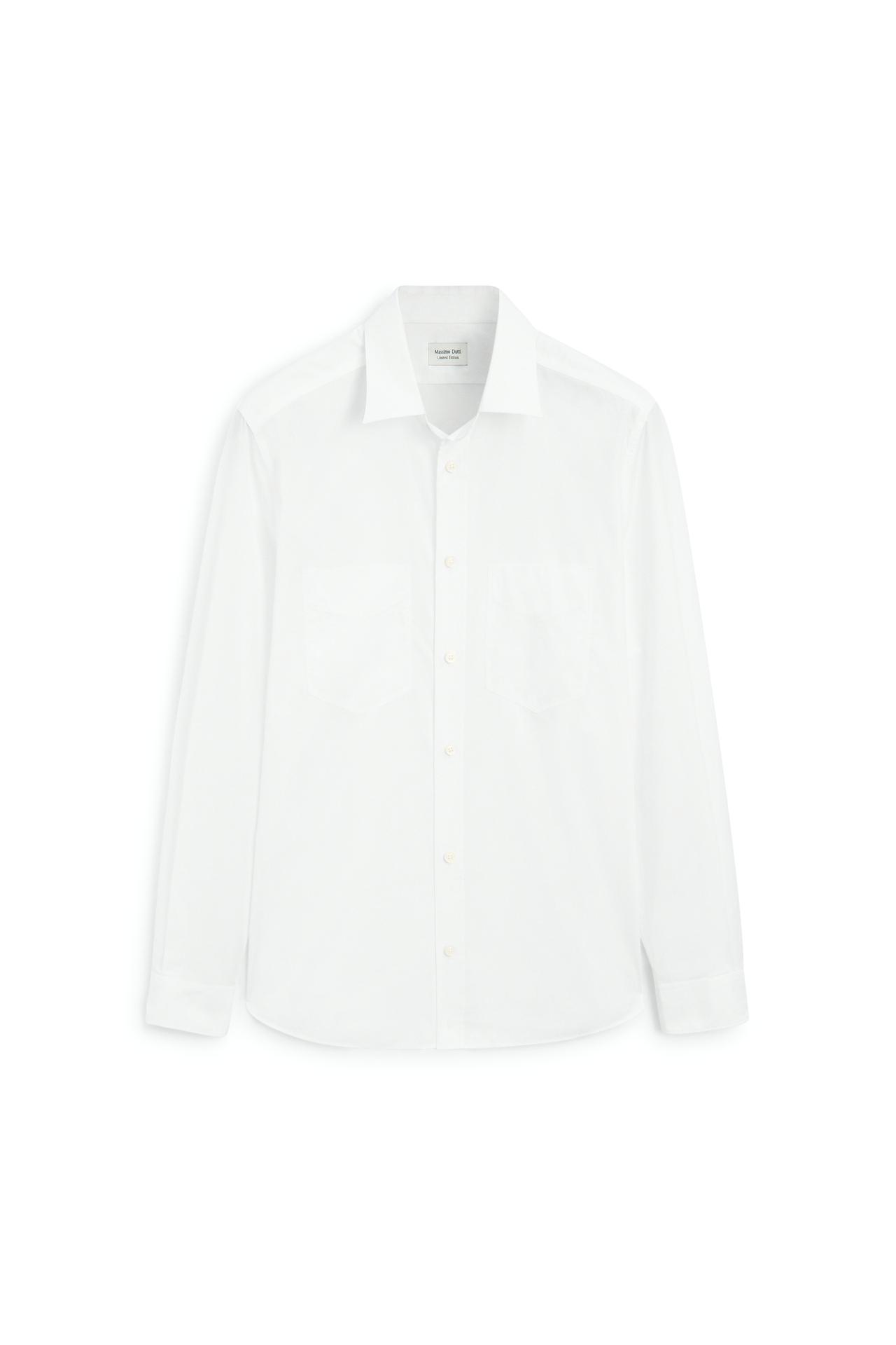 Regular fit shirt with pocket detail - LIMITED EDITION — WHITE