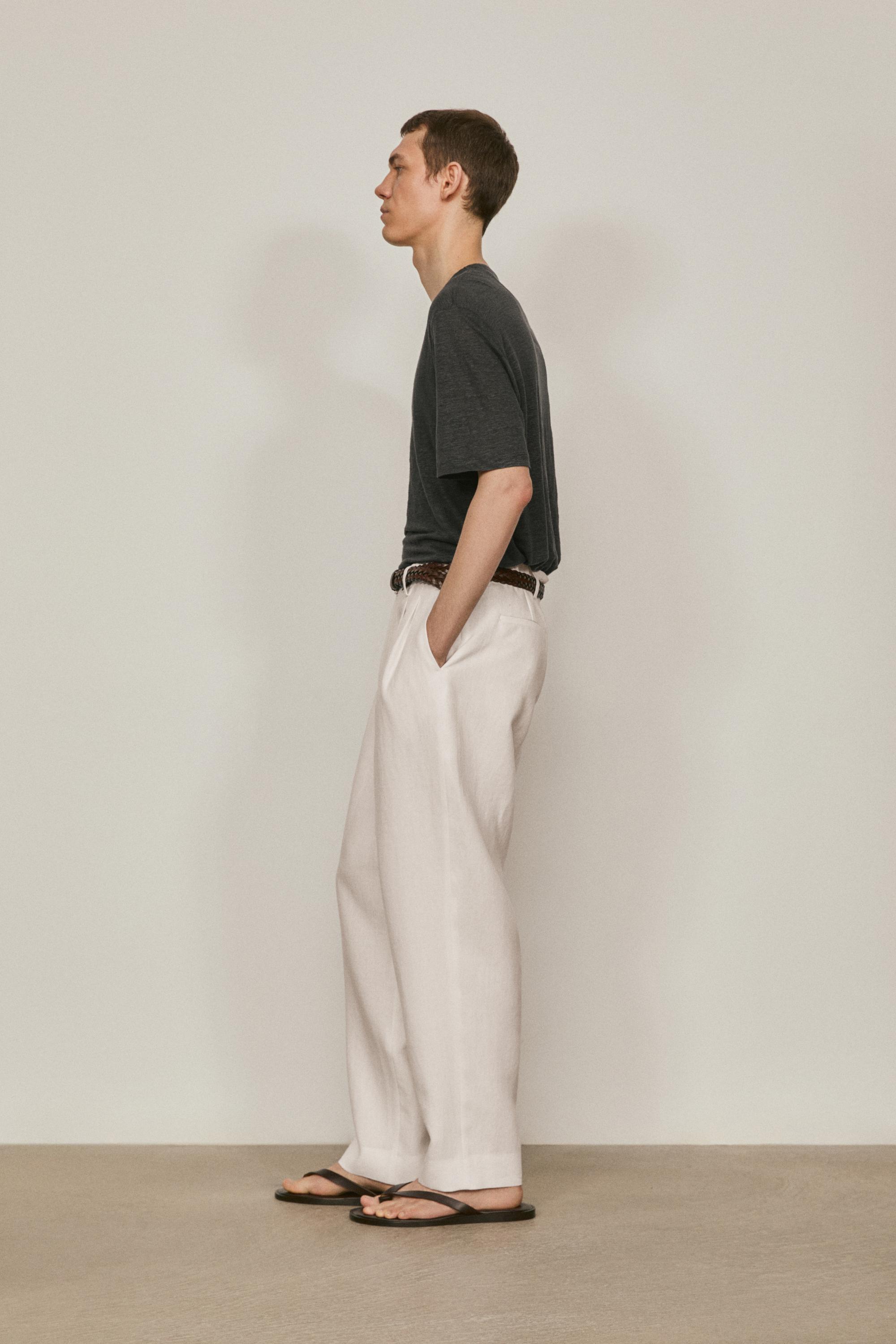 100% linen short sleeve T-shirt - LIMITED EDITION — LEAD