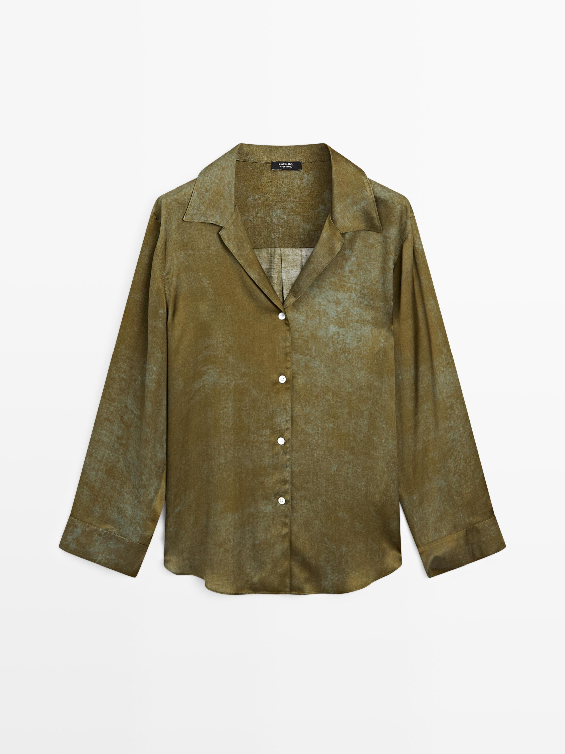 Camisa fluida estampada