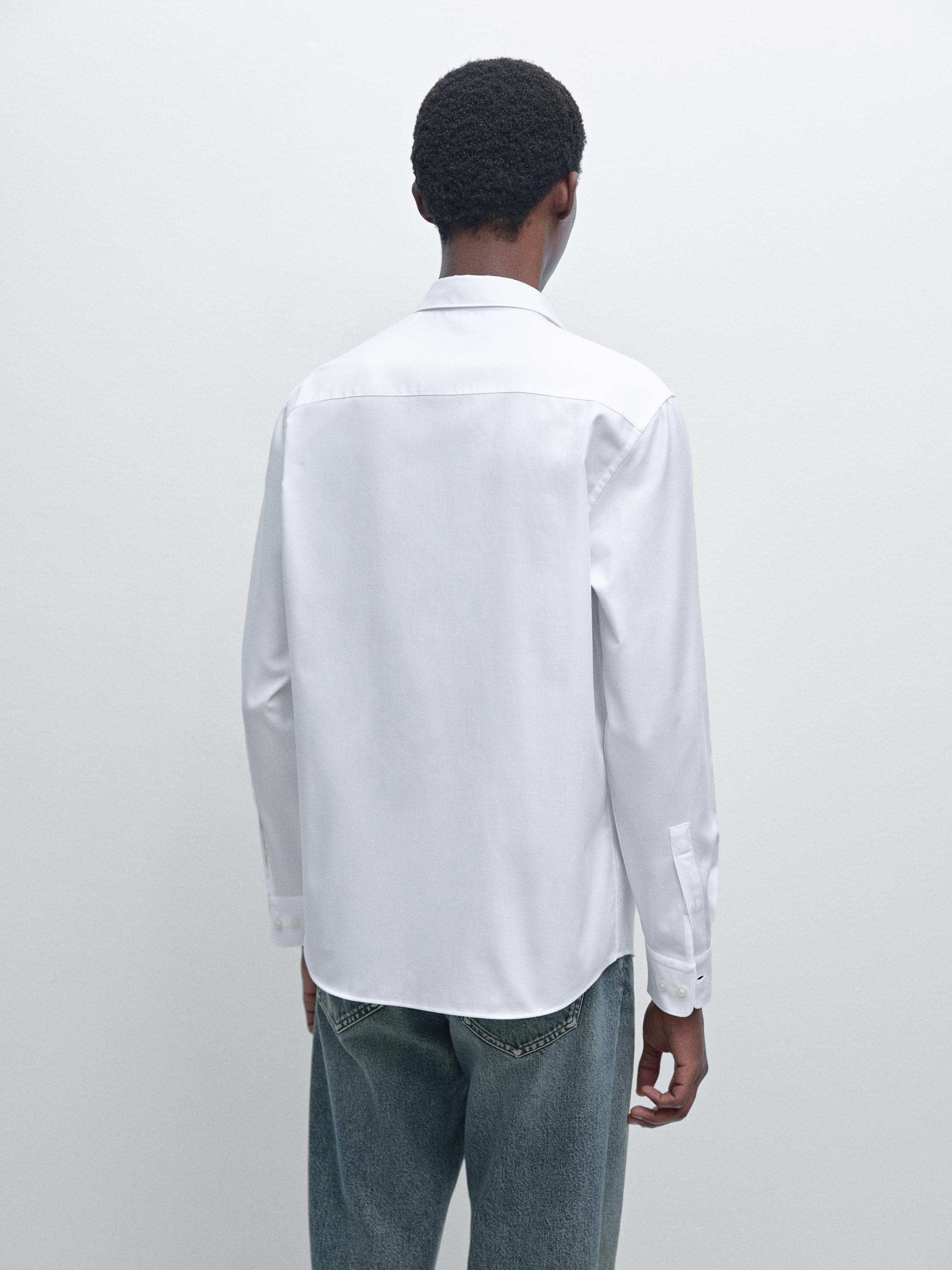 Regular fit textured shirt