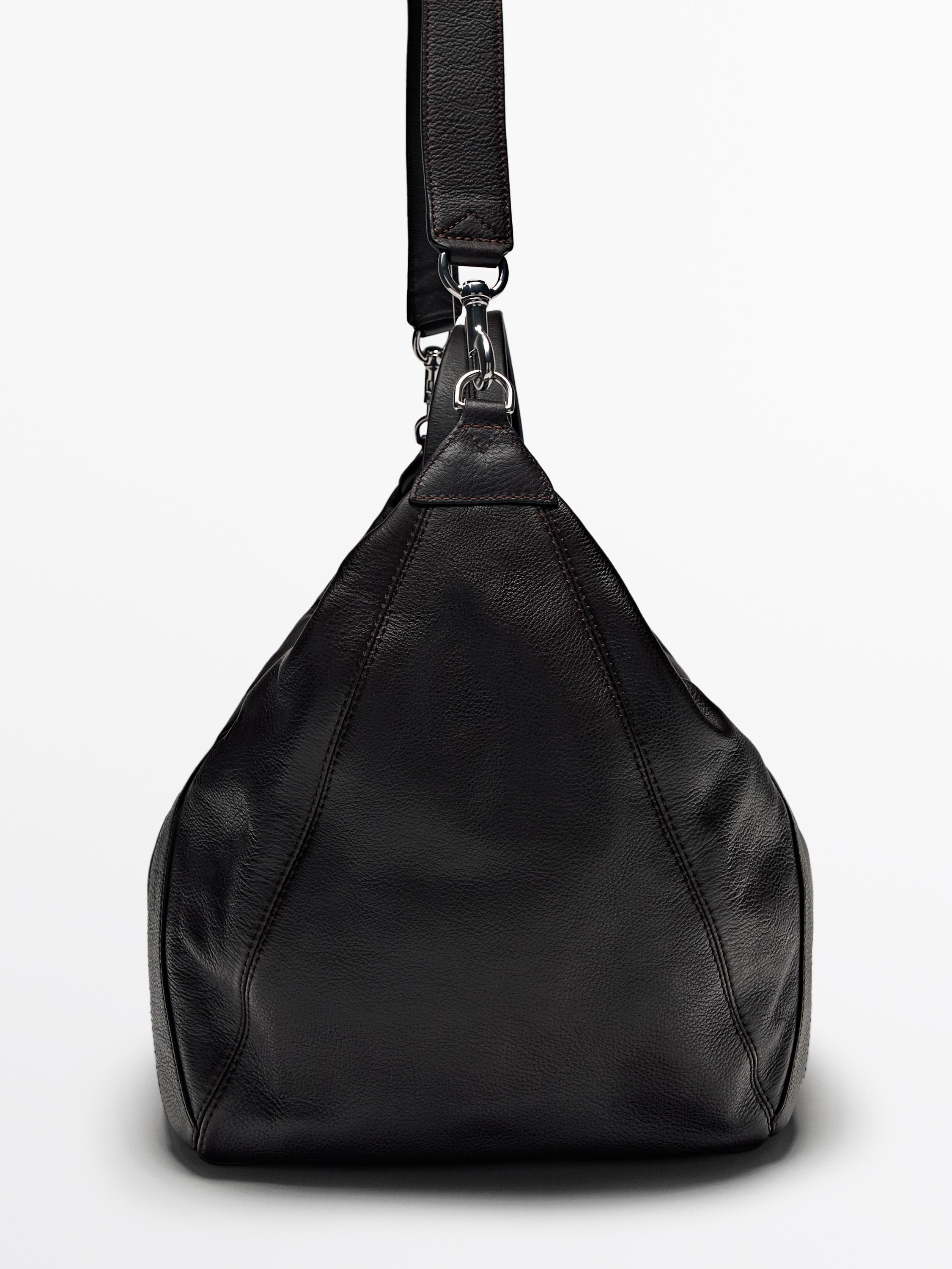 Nappa leather duffle bag