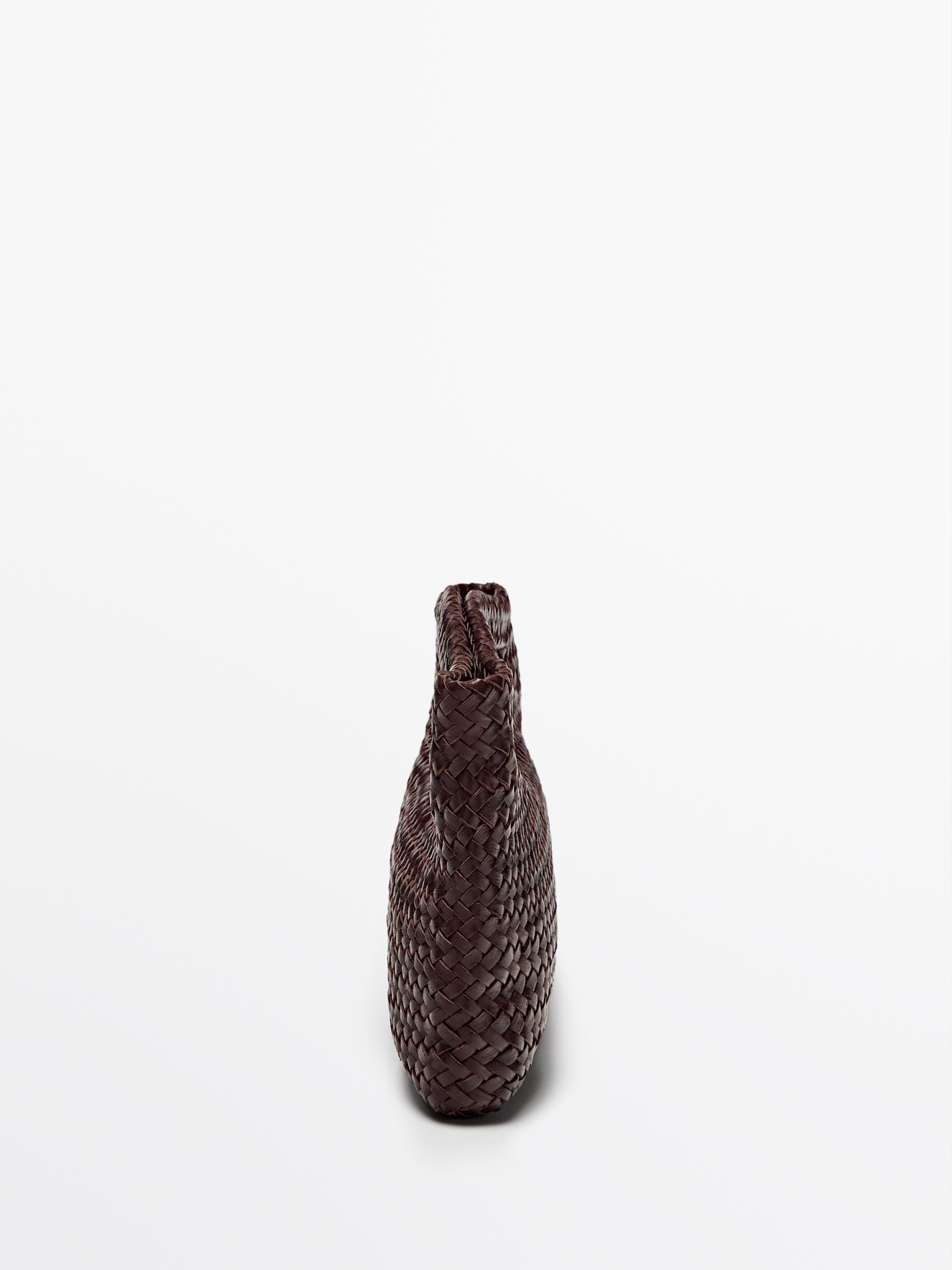 Woven nappa leather mini bag