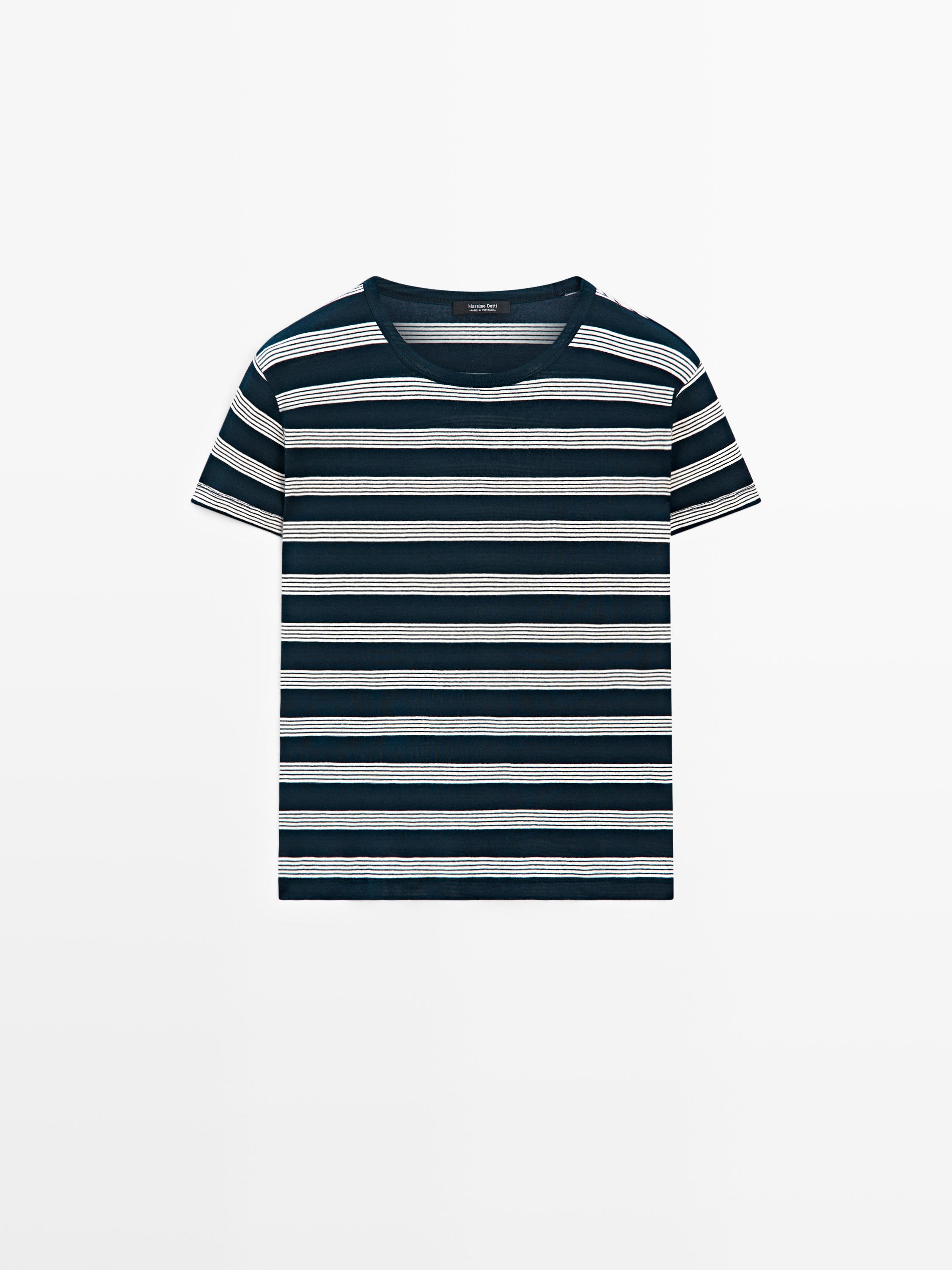 T-shirt à rayures 100&nbsp;% coton
