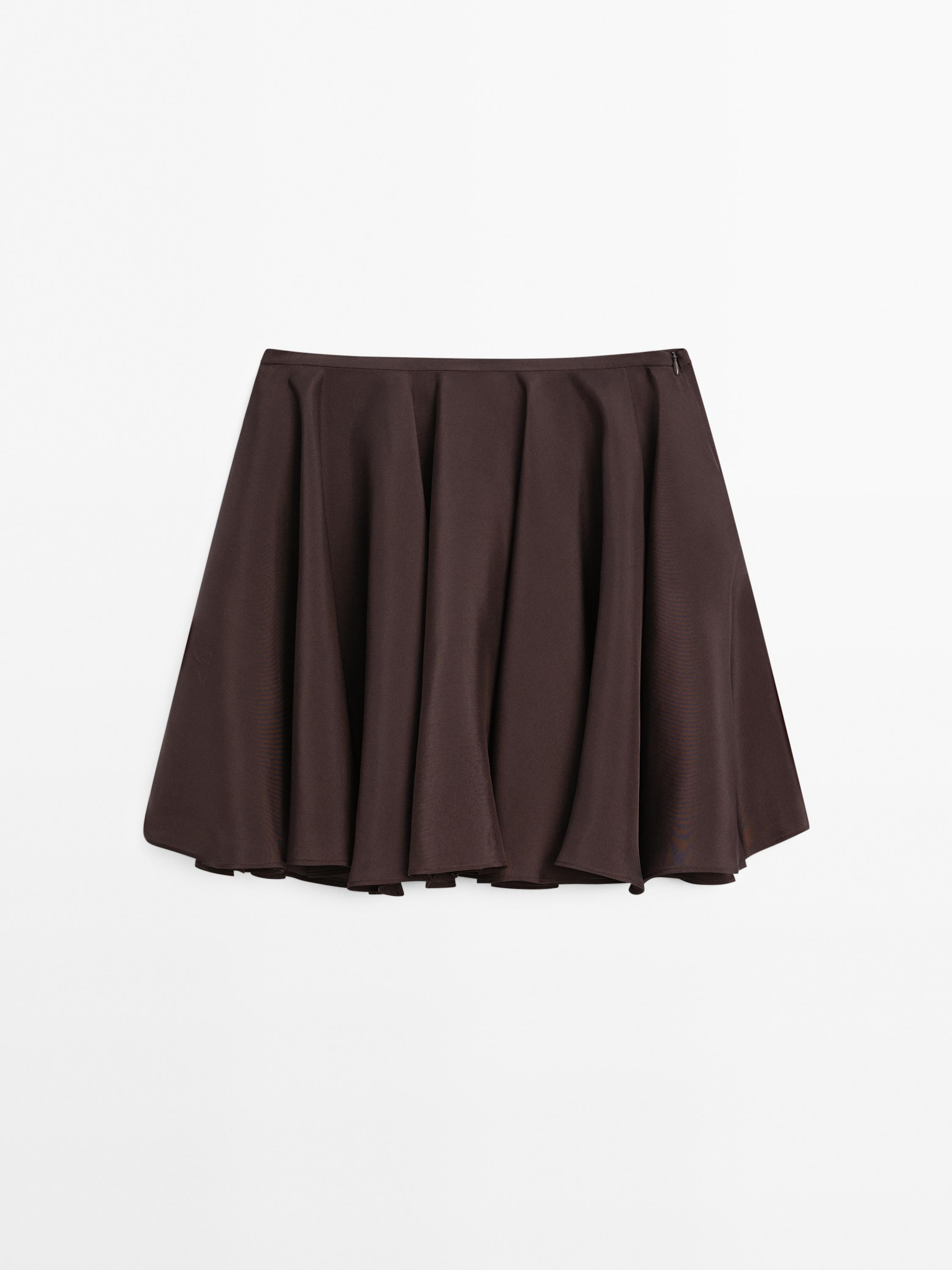 Flowing short skirt with flounce - Limited Edition